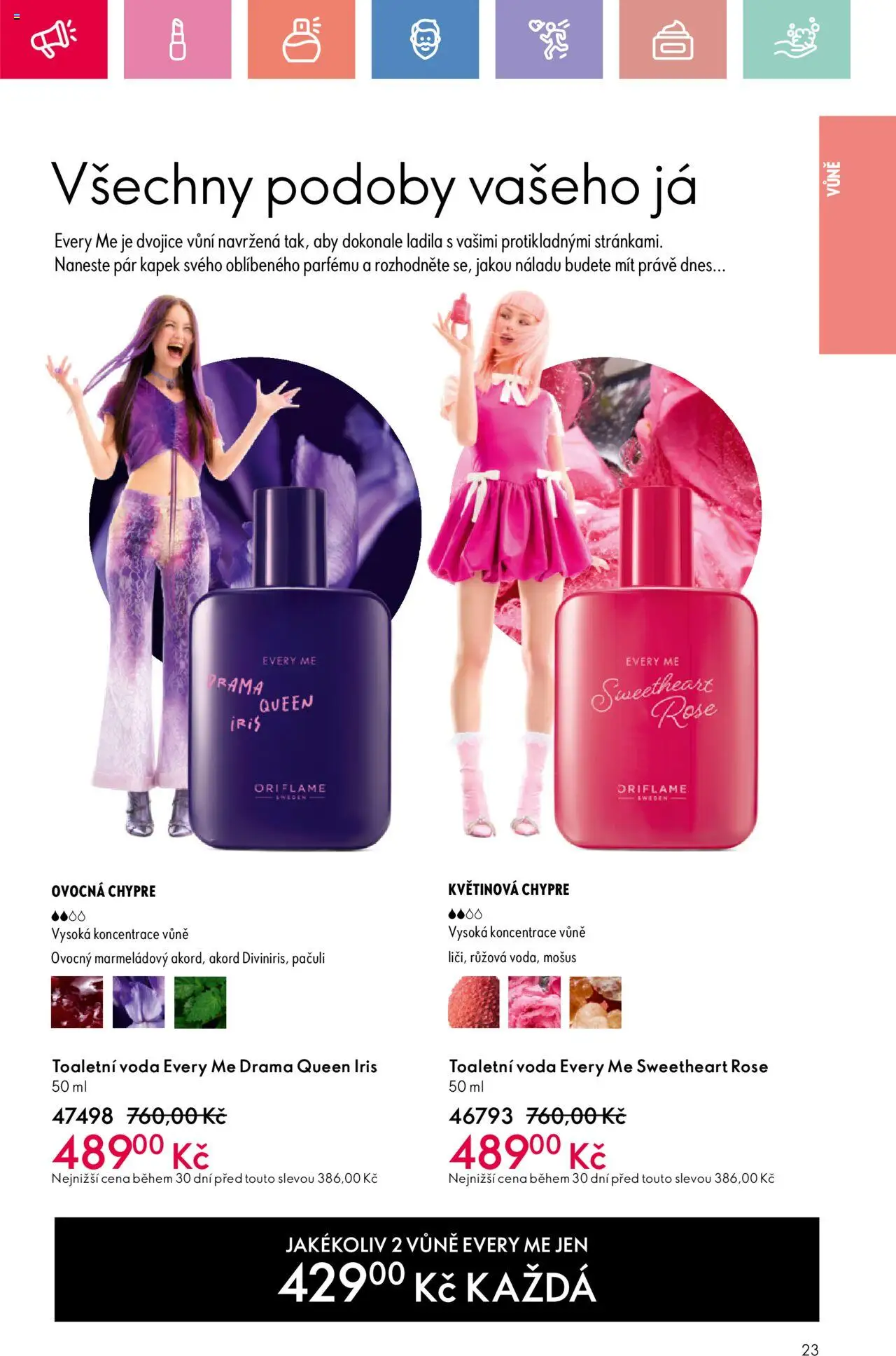 Oriflame katalog č.08/2025 od 25.05.2025 | Strana: 23 | Produkty: Voda, Toaletní voda