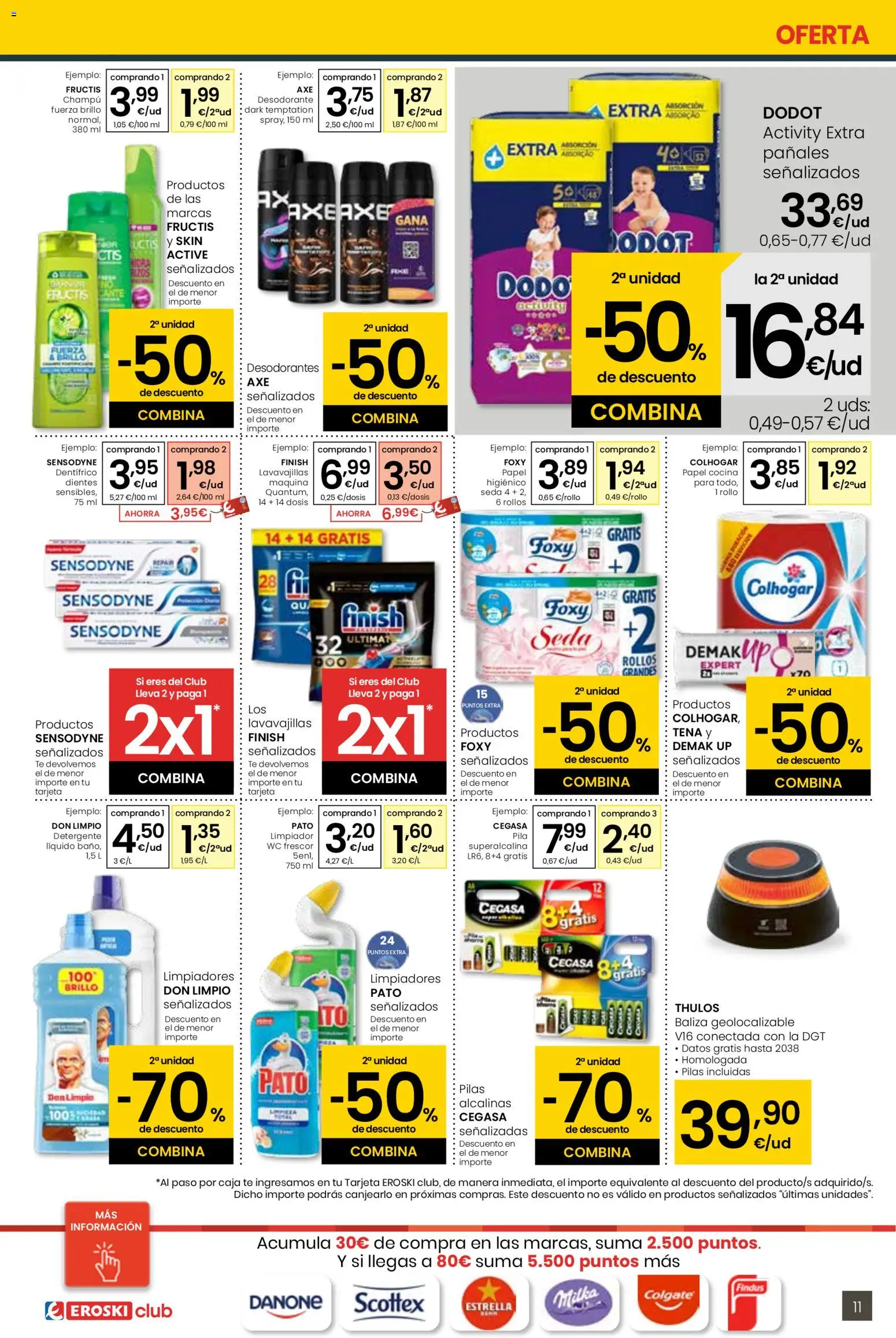 Eroski - City │ válido desde el 30.10.2025 | Página: 11 | Productos: Champú, Detergente, Cocina, Caja