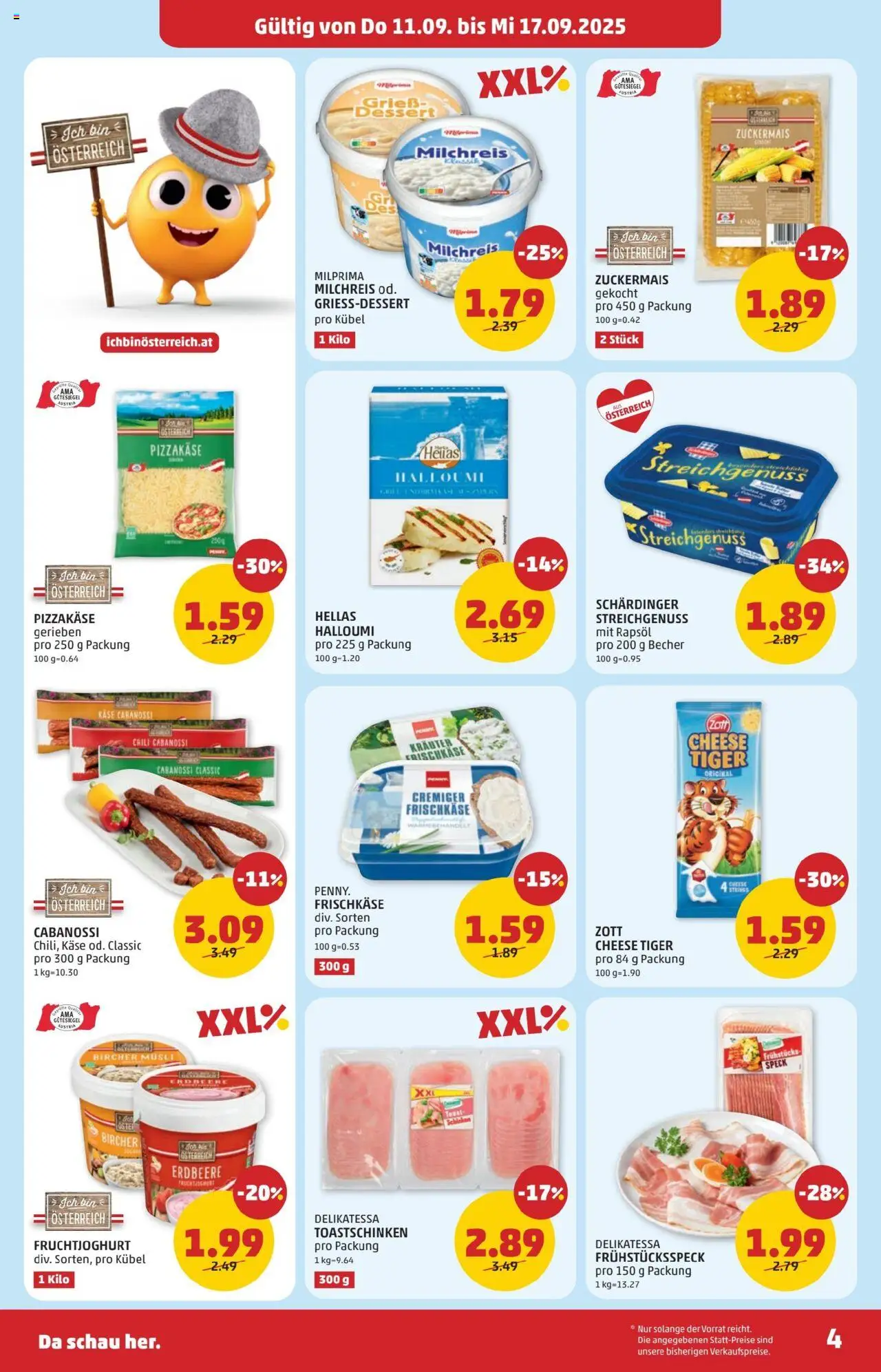 Penny Markt - Eröffnung in 3150 Wilhelmsburg gültig ab 11.09.2025 | Seite: 4 | Produkte: Chili, Käse