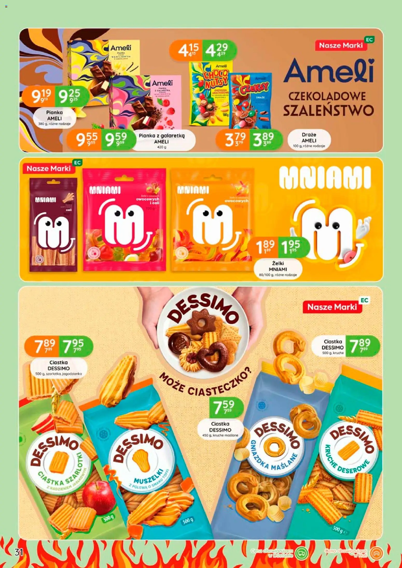 Eurocash gazetka - Grill od 09.04.2026 | Strona: 31 | Produkty: Galaretka, Żelki, Ciastka