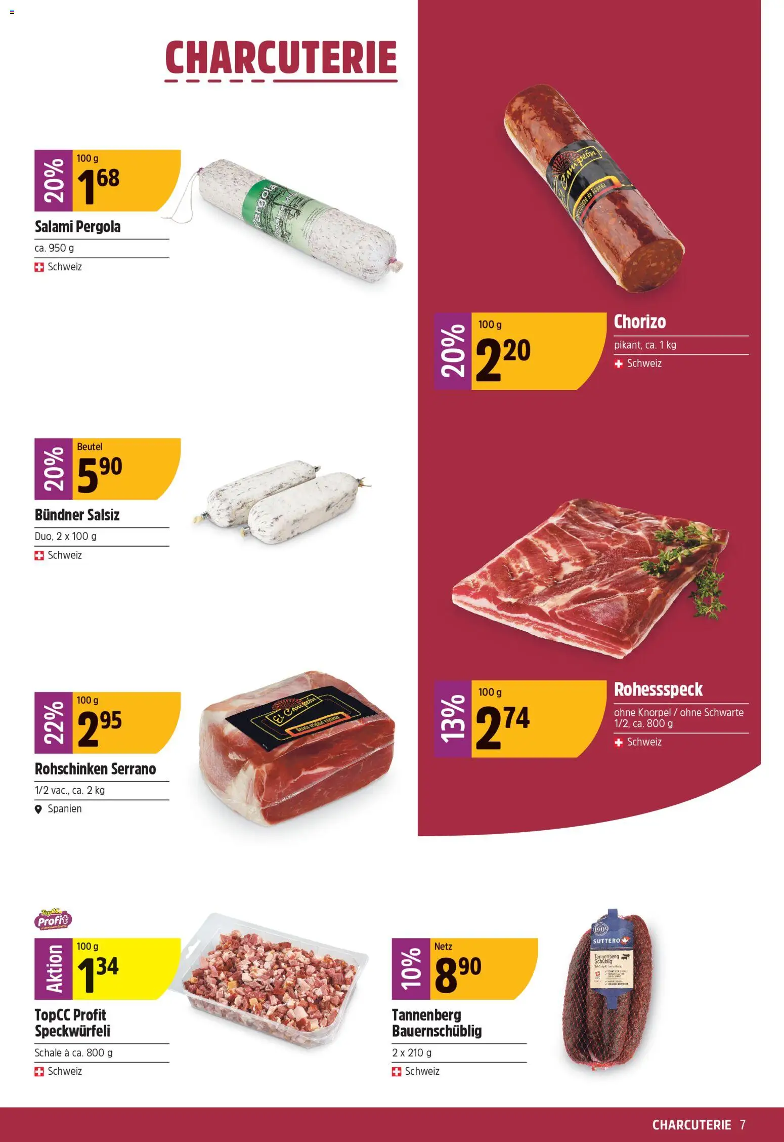 TopCC aktionen – gültig ab 20.04.2026 | Seite: 7 | Produkte: Salami