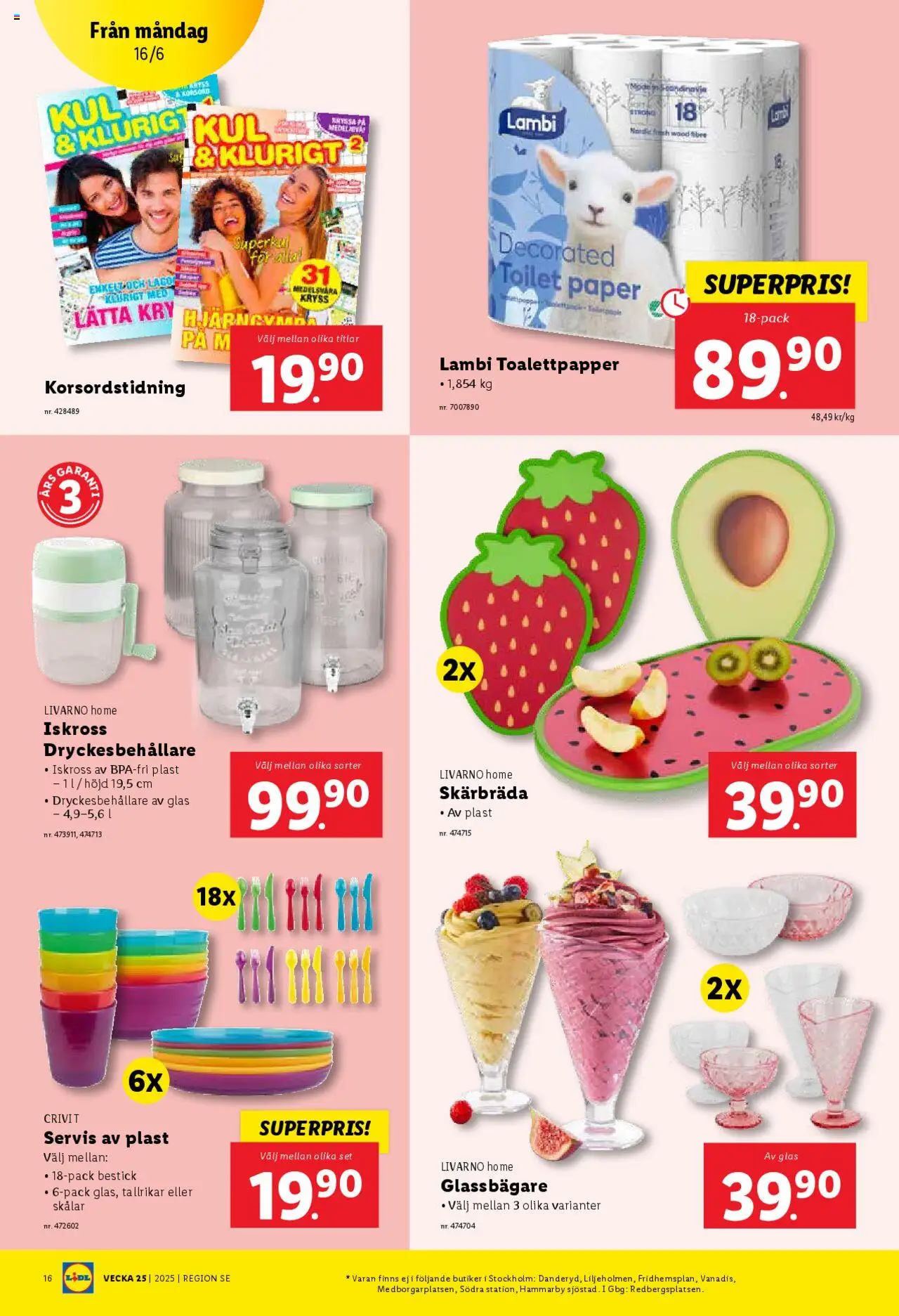 Lidl reklamblad aktuell från 16.06.2025 | Sida: 18 | Produkter: Toalettpapper