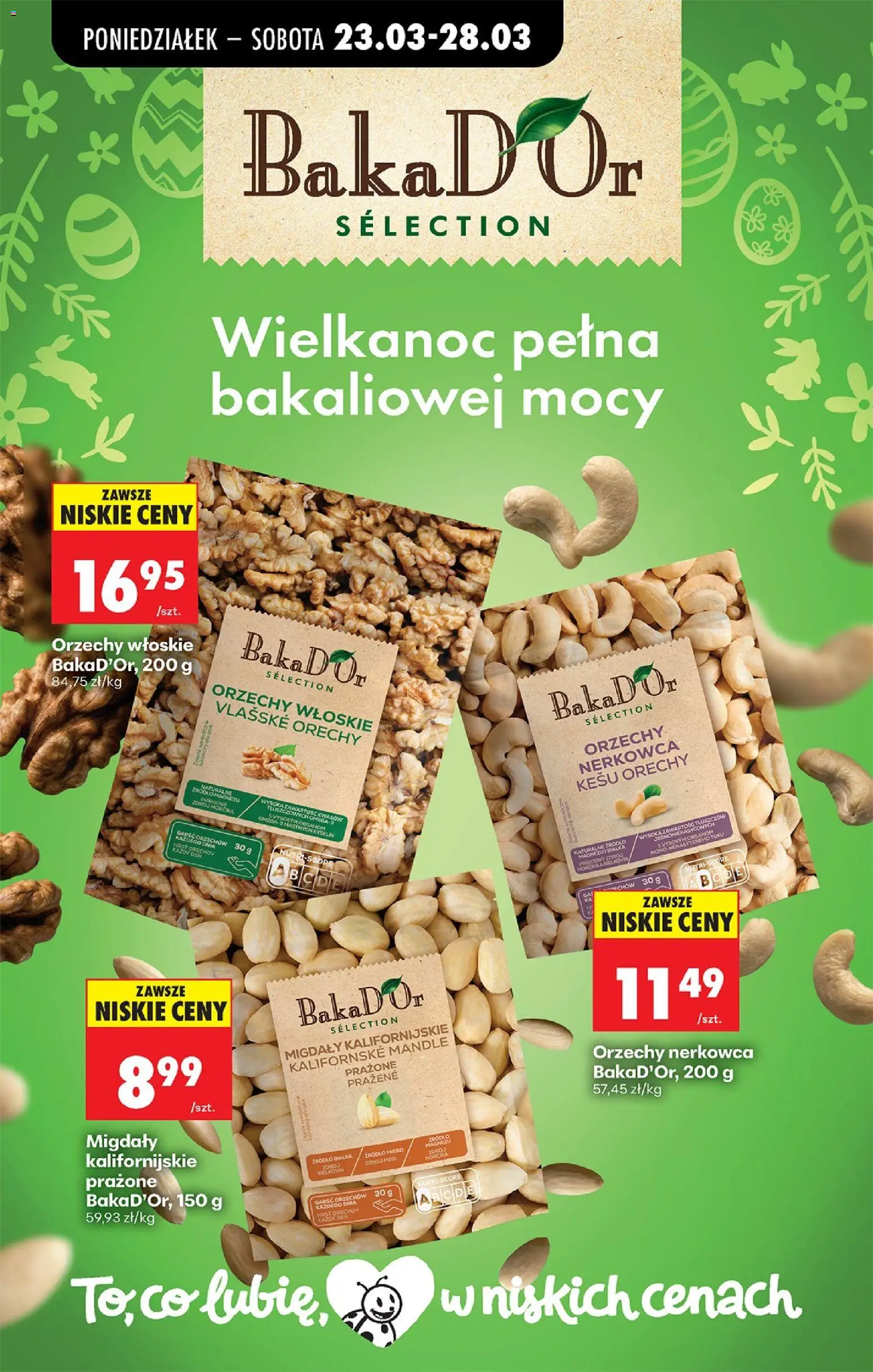 Biedronka Polsko leták od 23.03.2026 | Strana: 60 | Produkty: Kešu ořechy, Ořechy, Mandle, Vlašské ořechy