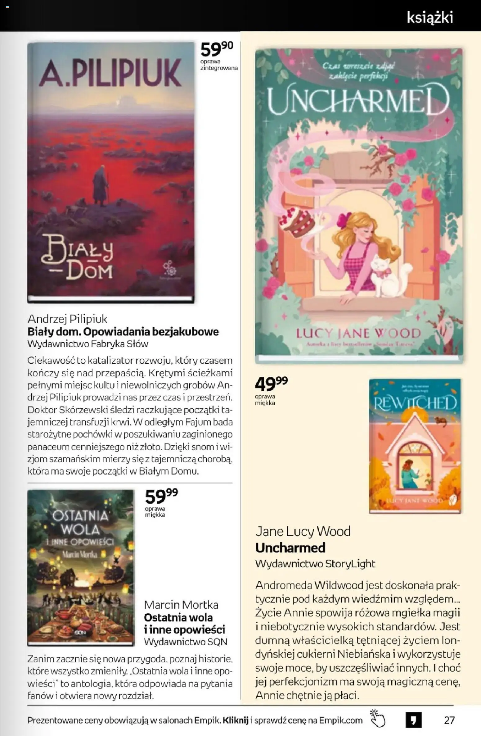Empik promocje - Tom kultury Książki od 22.04.2026 | Strona: 27 | Produkty: Książki