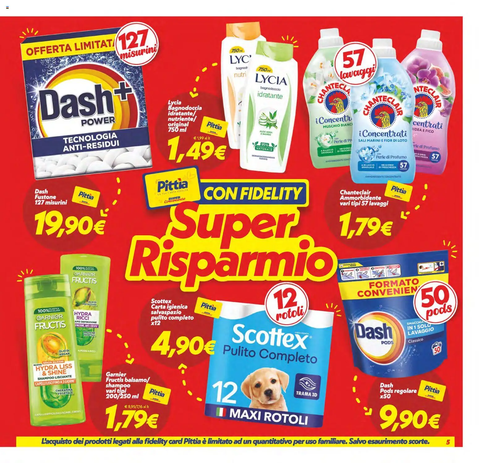 Volantino SuperConveniente del 06.03.2026 | Pagina: 5 | Prodotti: Shampoo, Carta igienica, Ammorbidente, Profumo
