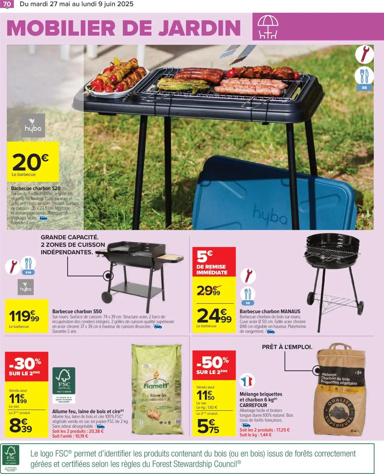  | Page: 72 | Produits: Allume feu, Sac, Barbecue charbon, Mobilier de jardin
