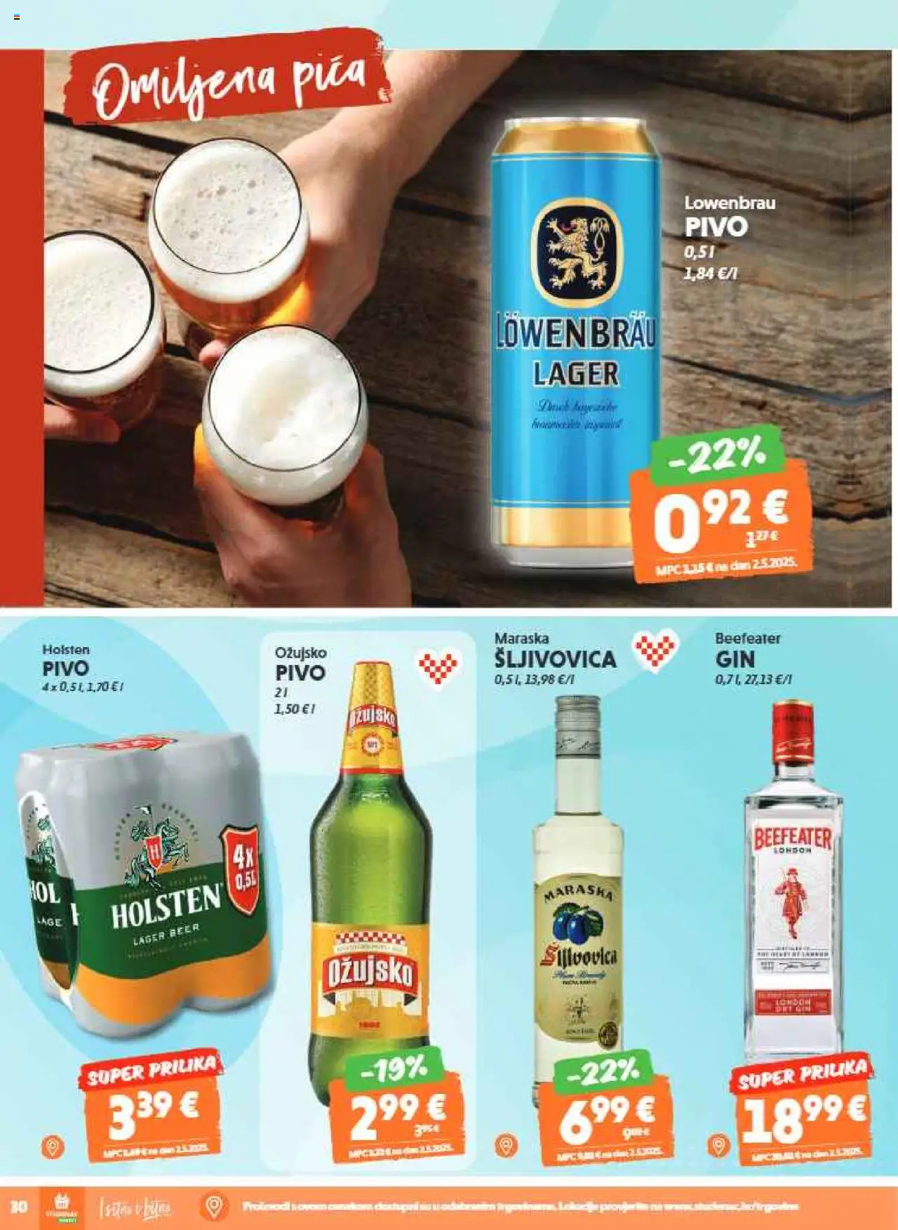 Studenac katalog | vrijedi od 22.10.2025 | Stranica: 30 | Proizvodi: Šljivovica, Pivo, Ožujsko