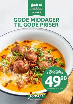 Forhåndsvisning av Joker Godt til middag  gyldig fra 02.01.2026