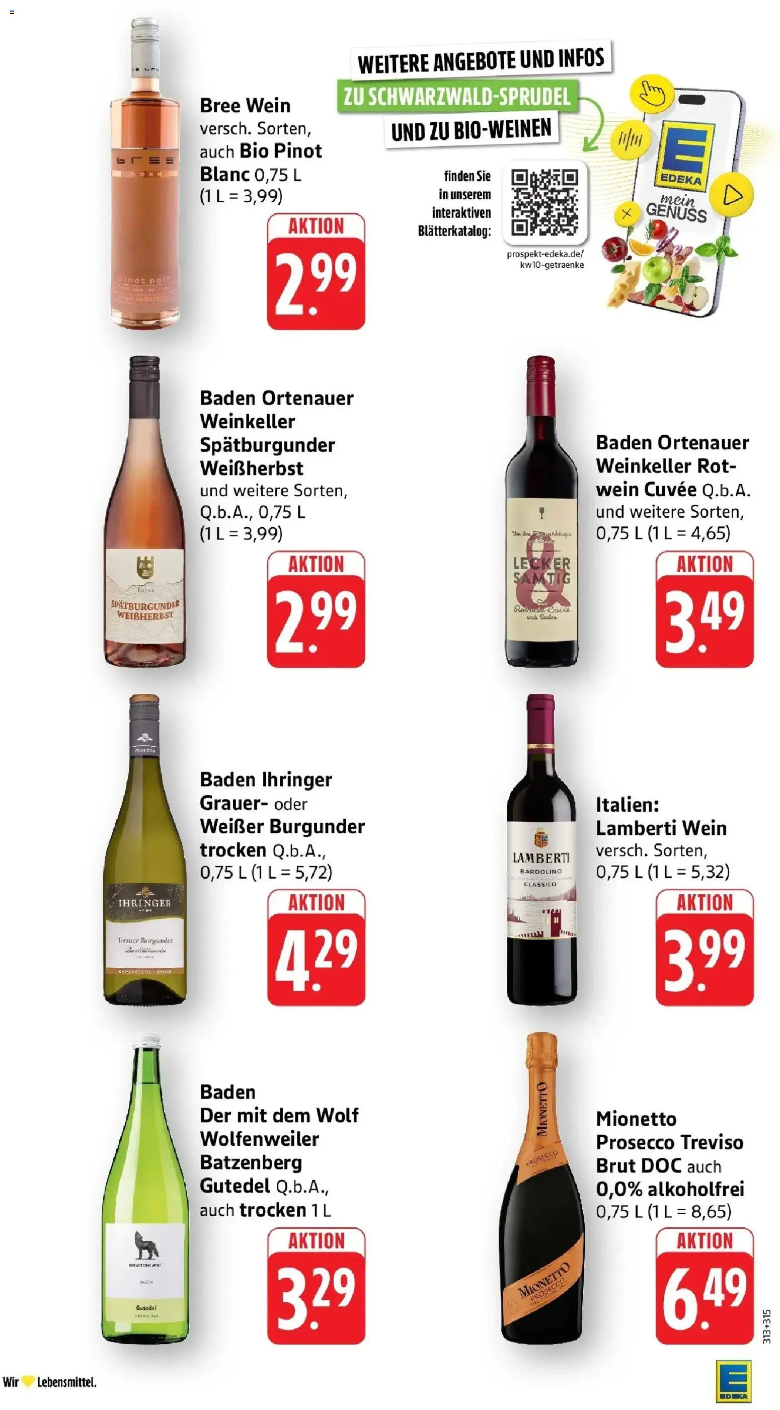 Edeka prospekt Überlingen	 – gültig ab 02.03.2026 | Seite: 33 | Produkte: Rotwein, Bree, Prosecco, Wein