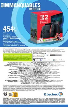 E.Leclerc - Prévisualisation de E.Leclerc catalogue semaine 51 valide à partir de 16.12.2025 | Page: 64 | Produits: Meuble, console Nintendo Switch, Fromage, Jeux