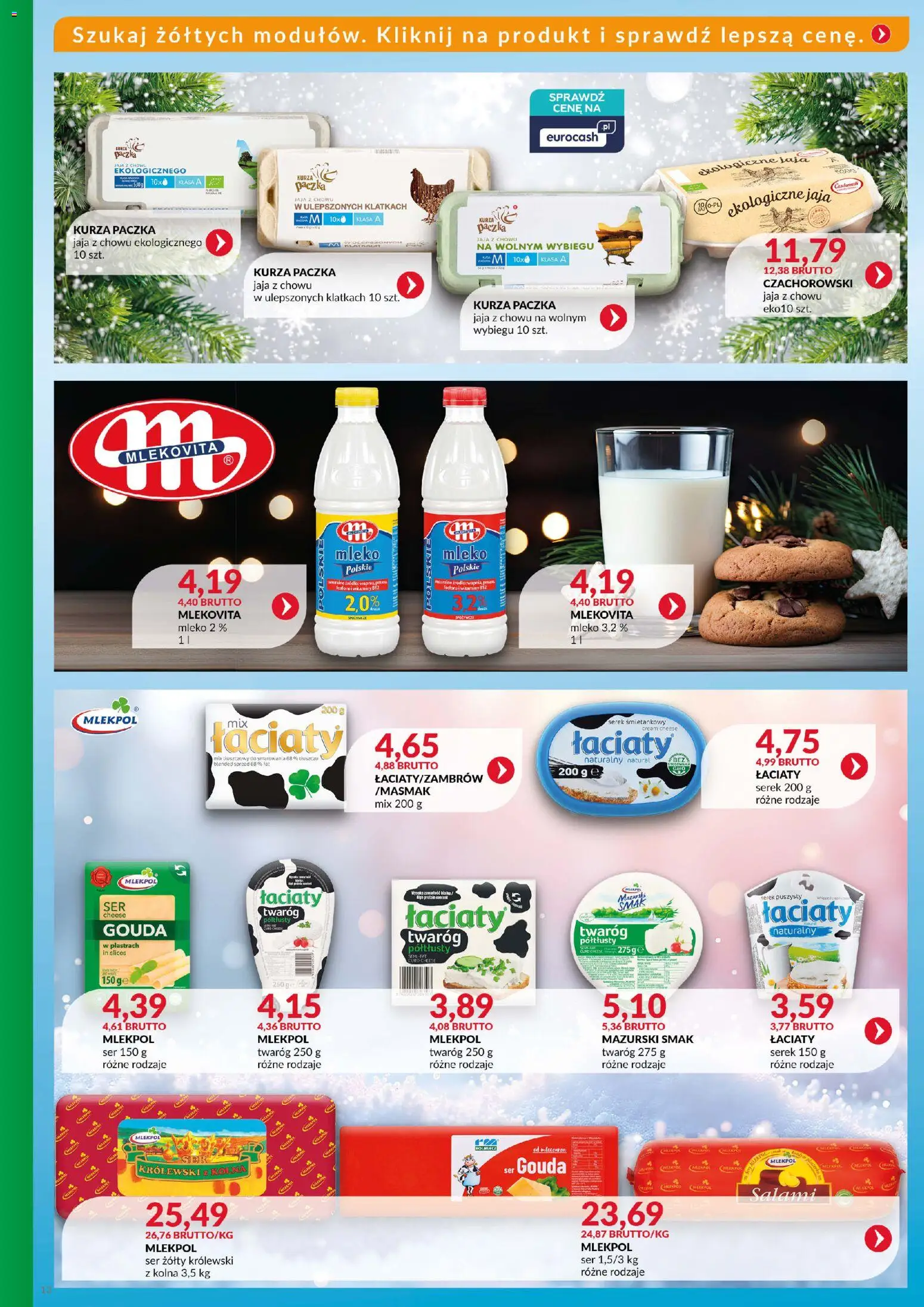 Eurocash Gazetka - Katalog Artykułów Spożywczych od 14.12.2025 | Strona: 13 | Produkty: Serek, Ser, Twaróg, Ser gouda