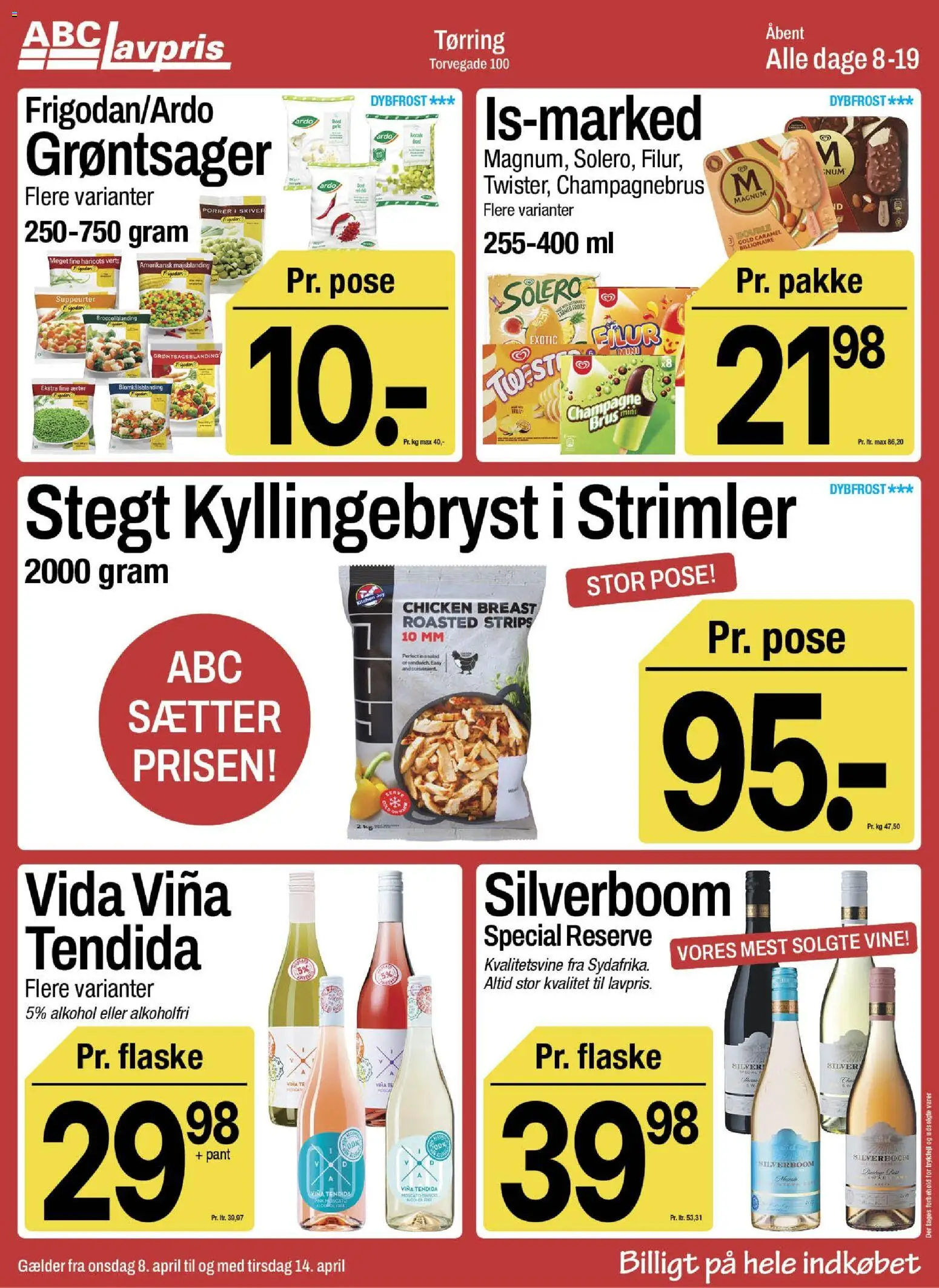Abc Lavpris tilbudsavis – gyldig fra 08.04.2026 | Side: 3 | Produkter: Porrer, Ærter