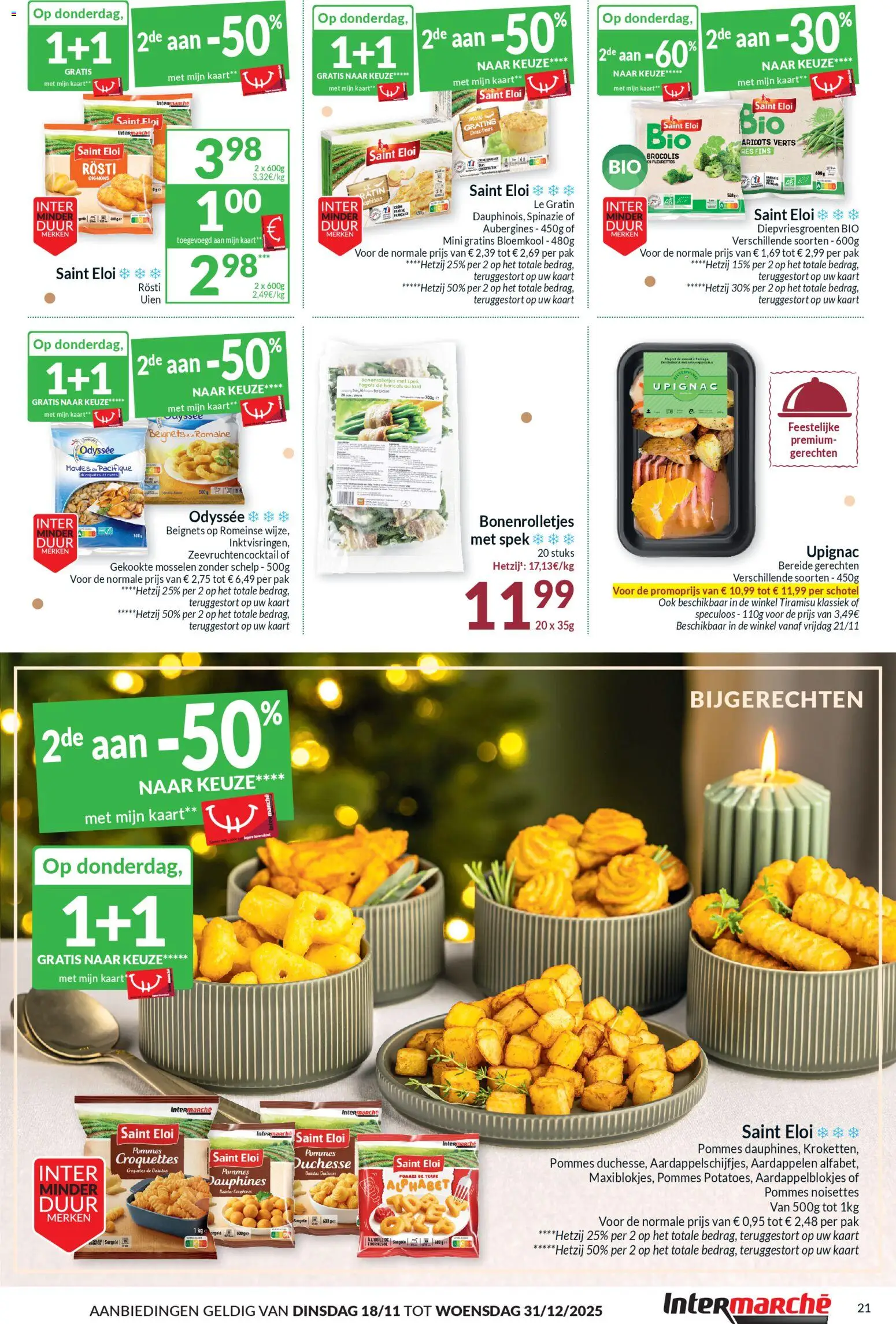 {H1} | Pagina: 21 | Producten: Mosselen, Bloemkool, Spinazie, Kaart