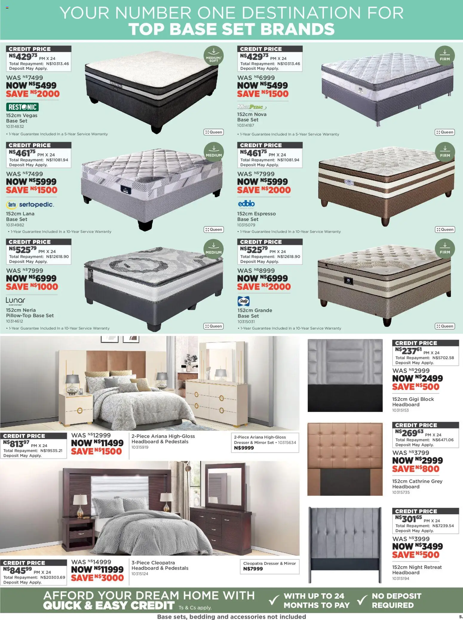 New House and Home catalogue – valid from 19.01.2026 | Page: 5 | Products: Headboard, Mirror