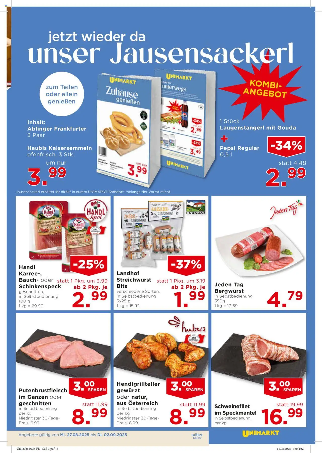 Unimarkt Süd gültig ab 27.08.2025 | Seite: 3