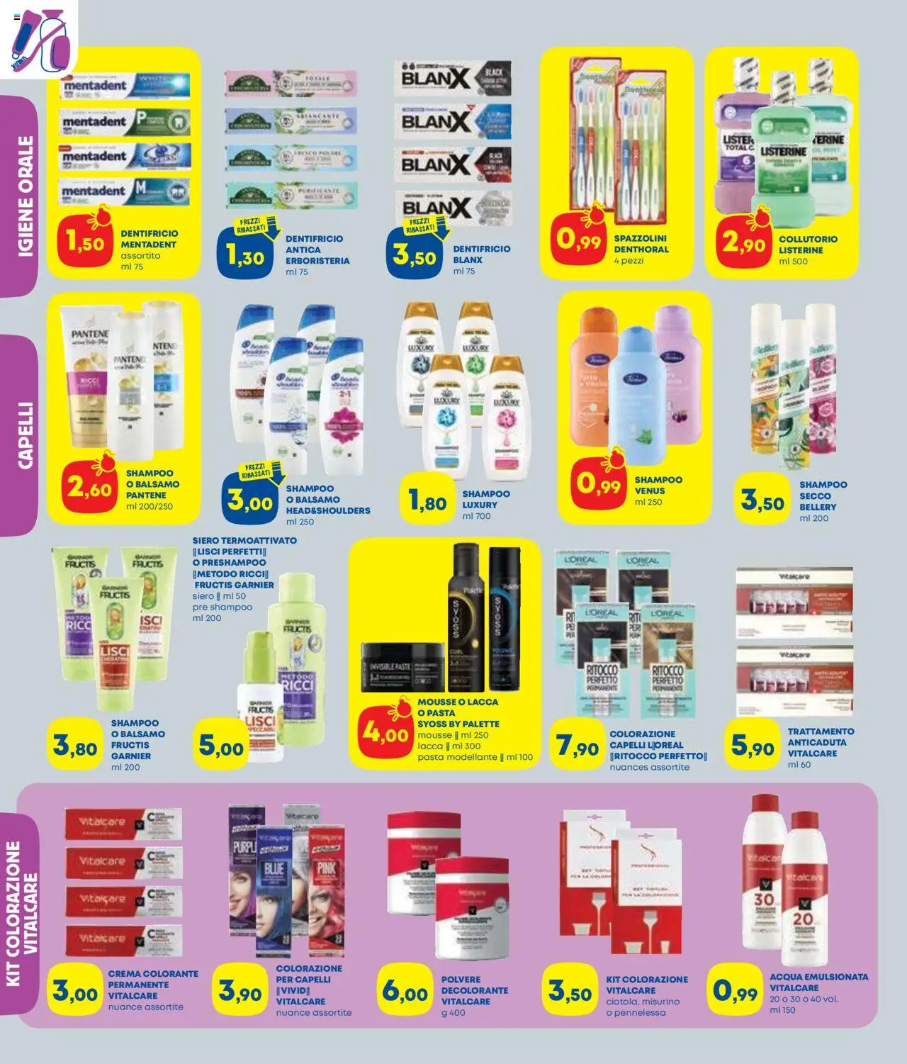 Volantino Panorama del 09.10.2025 | Pagina: 2 | Prodotti: Shampoo, Crema, Lacca, Pasta