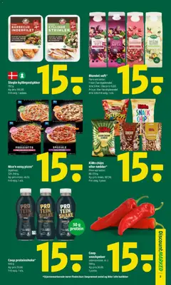 Nice'n easy pizza*, Dybfrost. 325-345 g. Kg-pris maks. 46,15. Frit valg. 1 stk. gyldig fra 22.01.2026 | Side: 3 | Produkter: Rabarber, Snackpeber, Juice, Hylde