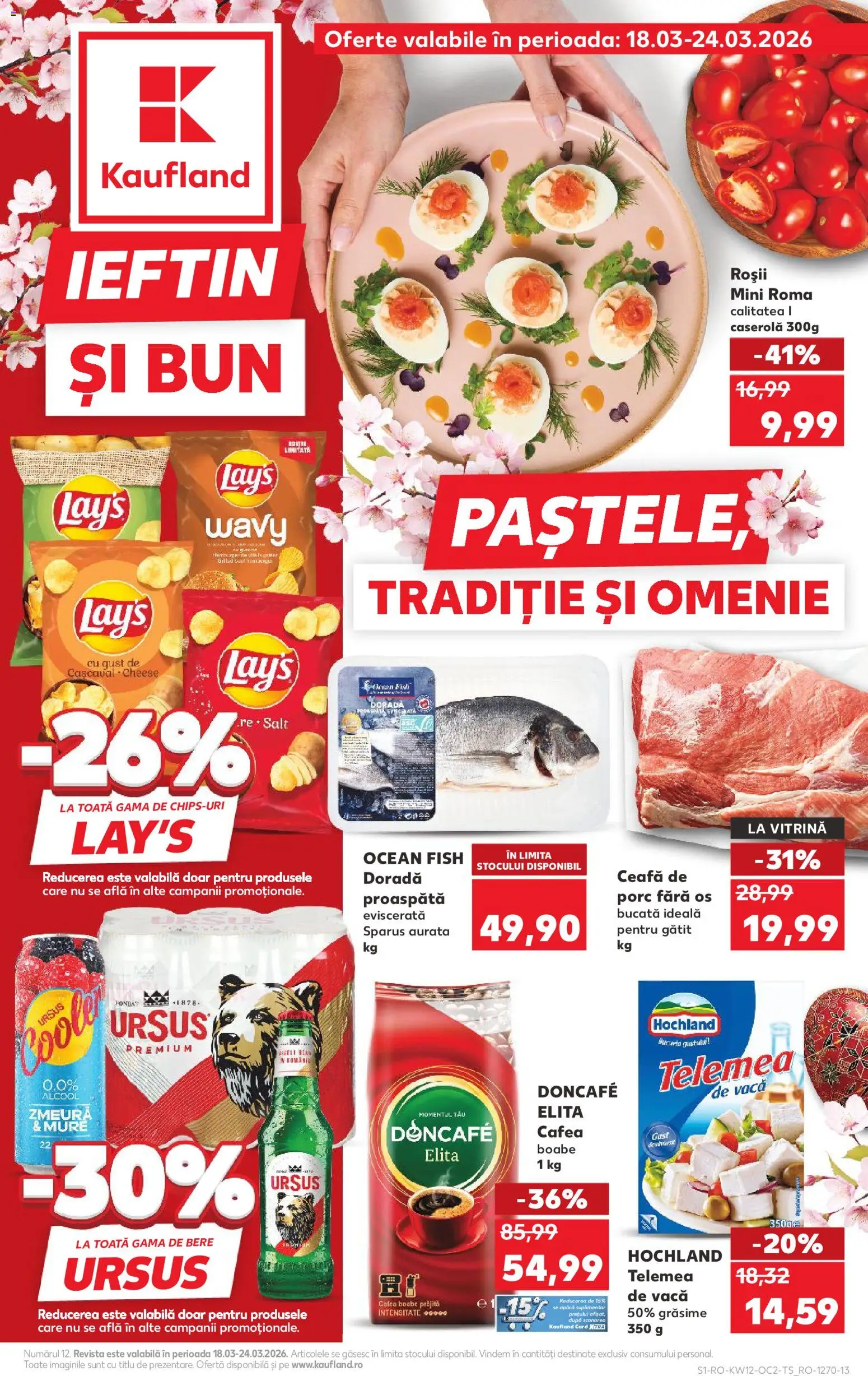 Kaufland RO akciós ujság - amely érvényes a következő dátumtól: 18.03.2026 | Oldal: 1