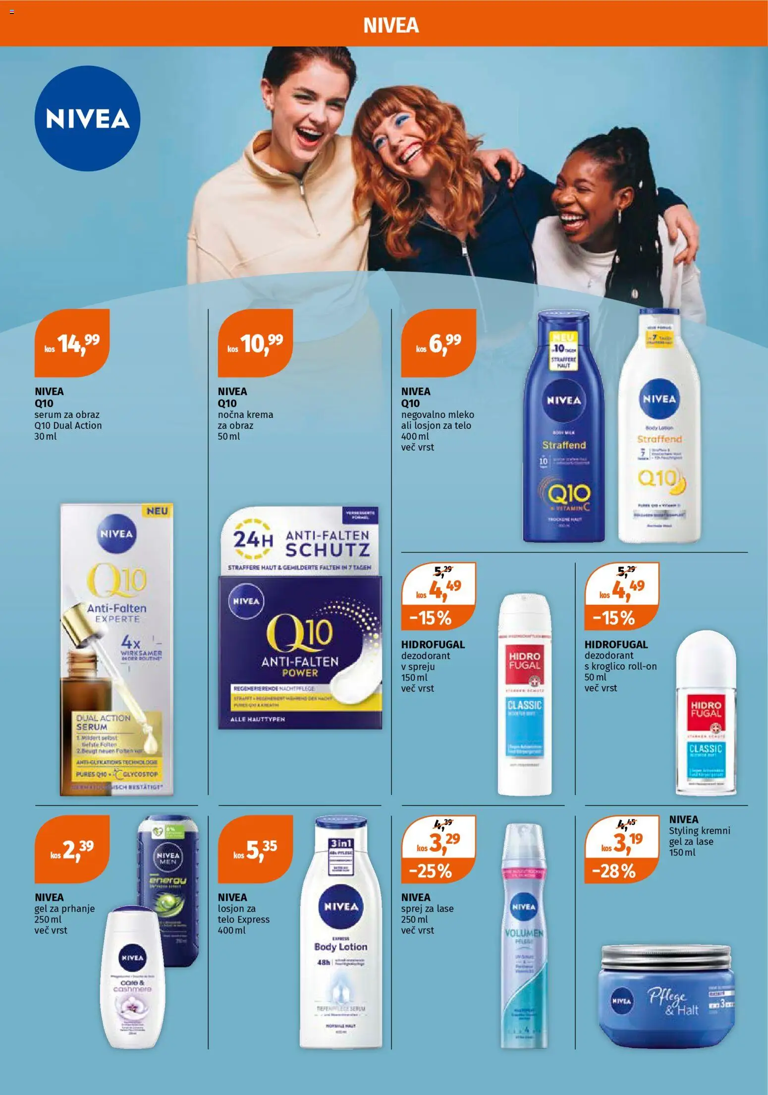 Novi Müller katalog ponudbe – veljaven od 05.01.2026 | Stran: 20 | Izdelki: Sprej za lase, Gel za prhanje, Krema, Krema za obraz