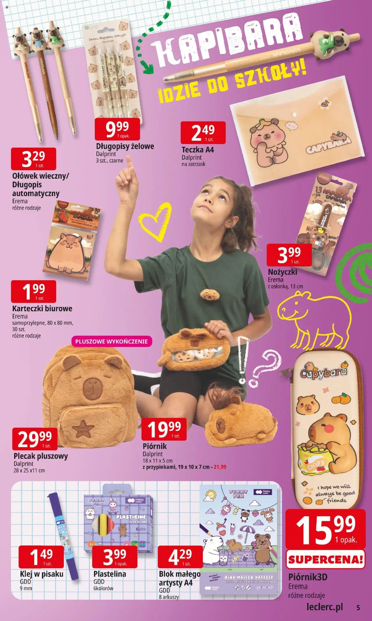 E.Leclerc Gazetka od 12.08.2025 | Strona: 5 | Produkty: Plecak