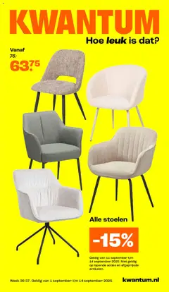Kwantum - Folder - Voorbeeld van een folder van Kwantum, geldig van 11.09.2025