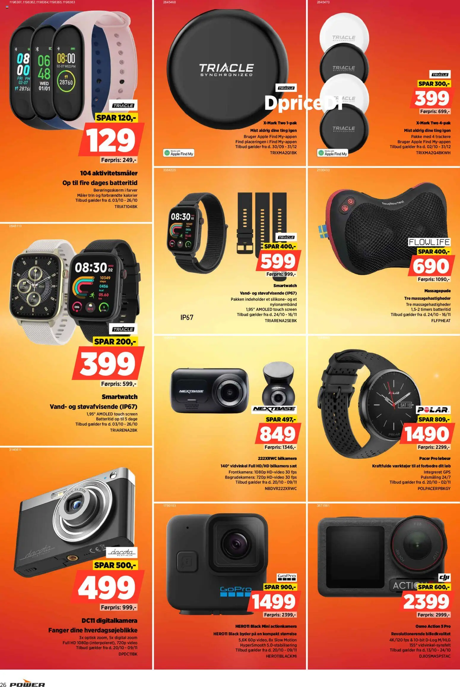 Power tilbudsavis – gyldig fra 24.10.2025 | Side: 26 | Produkter: GPS, Video, Smartwatch