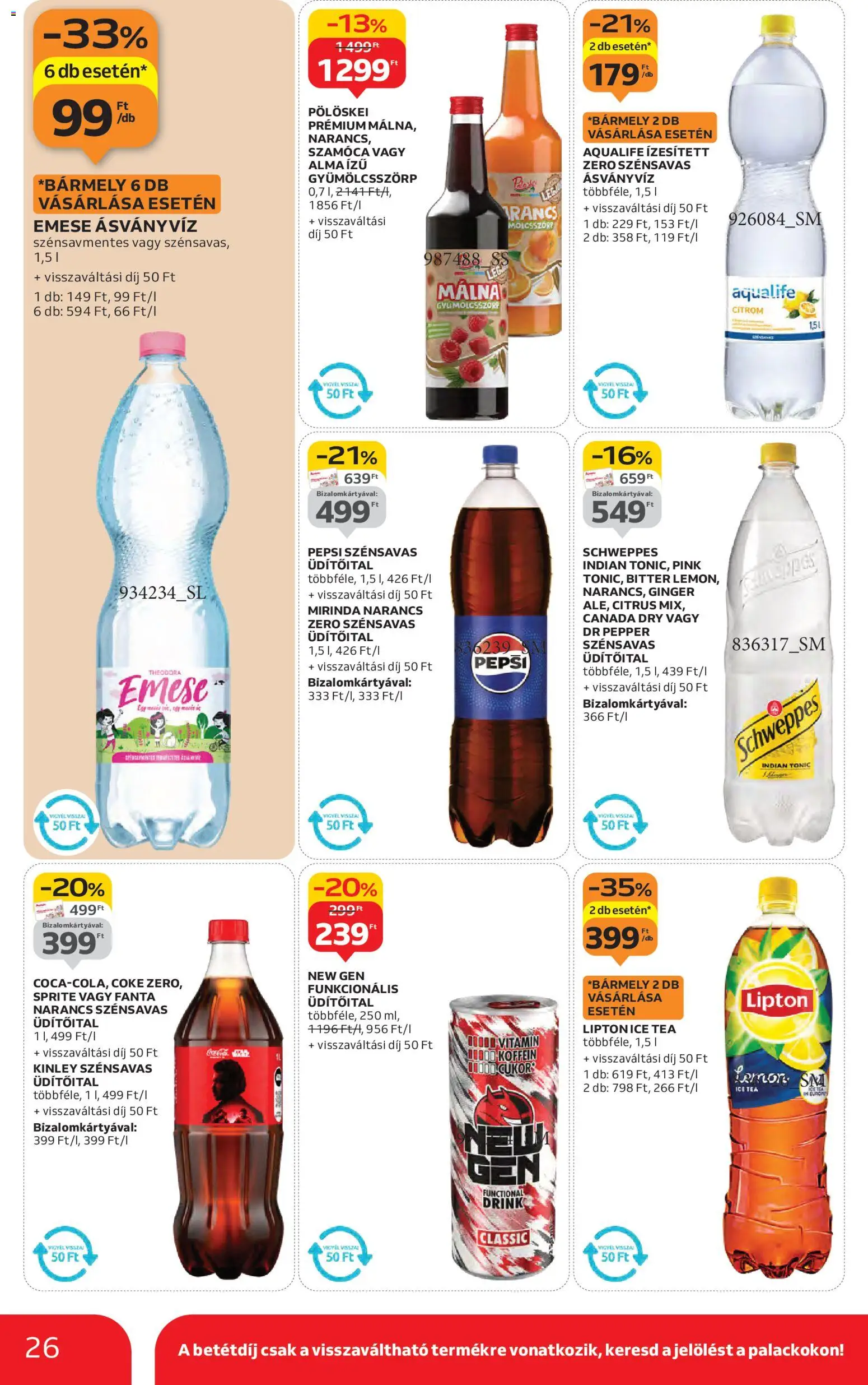 Auchan akciós ujság - amely érvényes a következő dátumtól: 06.11.2025 | Oldal: 26 | Termékek: Ásványvíz, Alma, Tea, Citrom