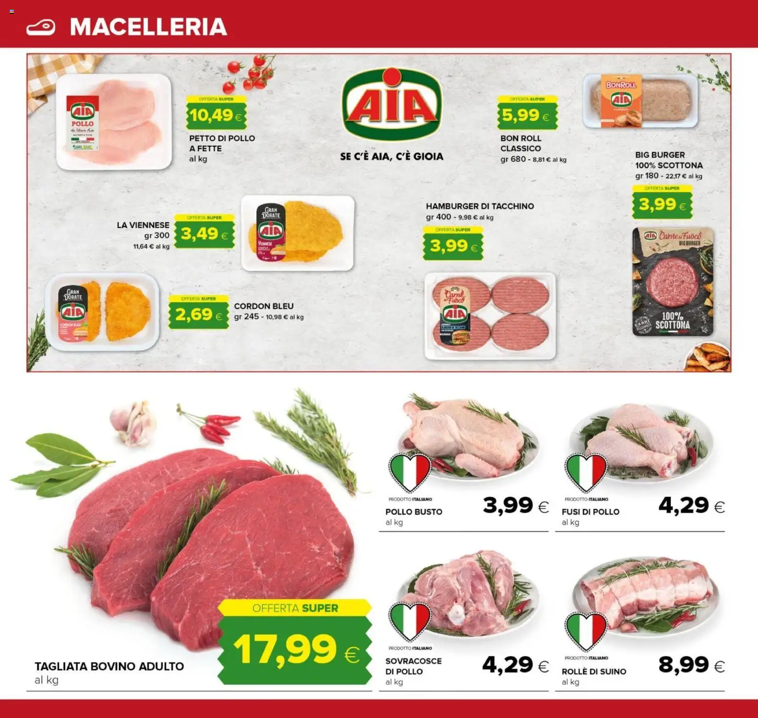 Volantino Oasi del 06.11.2025 | Pagina: 8 | Prodotti: Petto di Pollo, Pollo, Tacchino, Hamburger