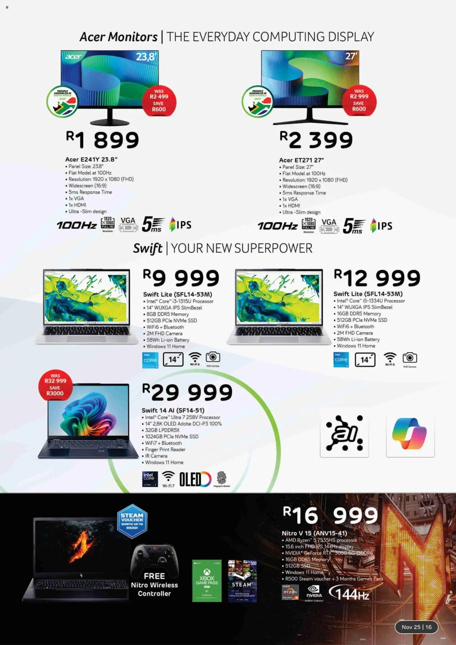 New Computer Mania catalogue – valid from 01.11.2025 | Page: 10 | Products: Camera, Xbox, Games, Battery