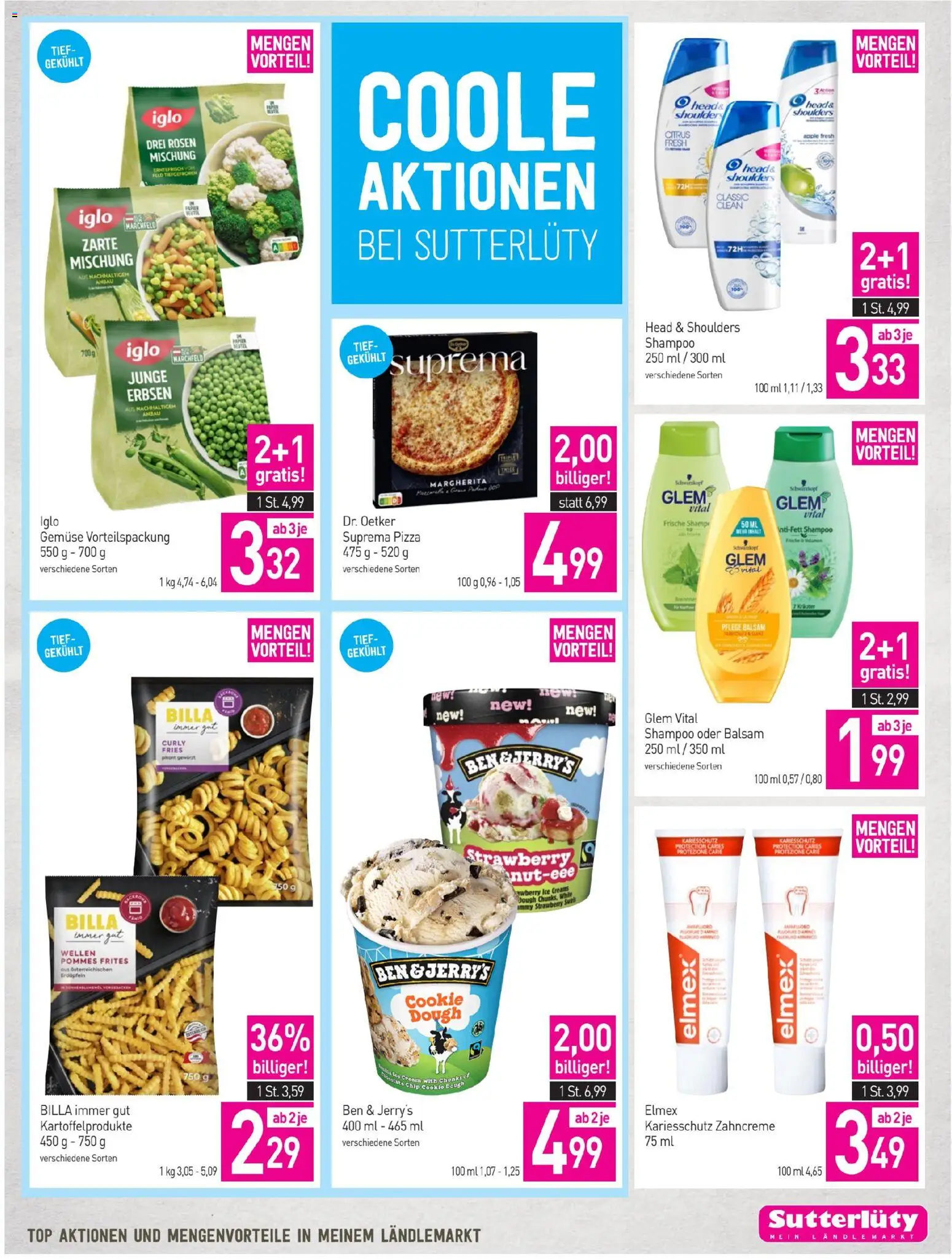 Sutterlüty Flugblatt gültig ab 15.01.2026 | Seite: 19 | Produkte: Gemüse, Erbsen, Apple, Shampoo