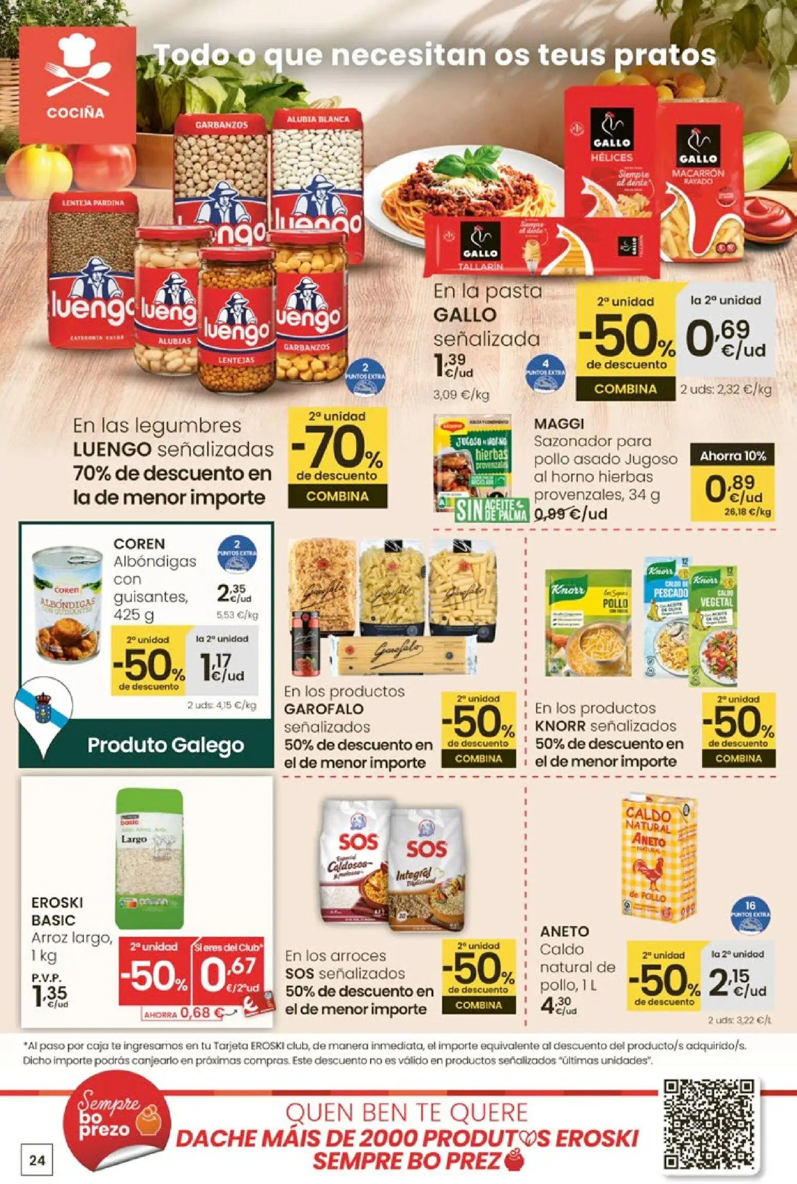 Eroski - Entroido do aforro │ válido desde el 29.01.2026 | Página: 24 | Productos: Arroz, Pescado, Sazonador, Horno