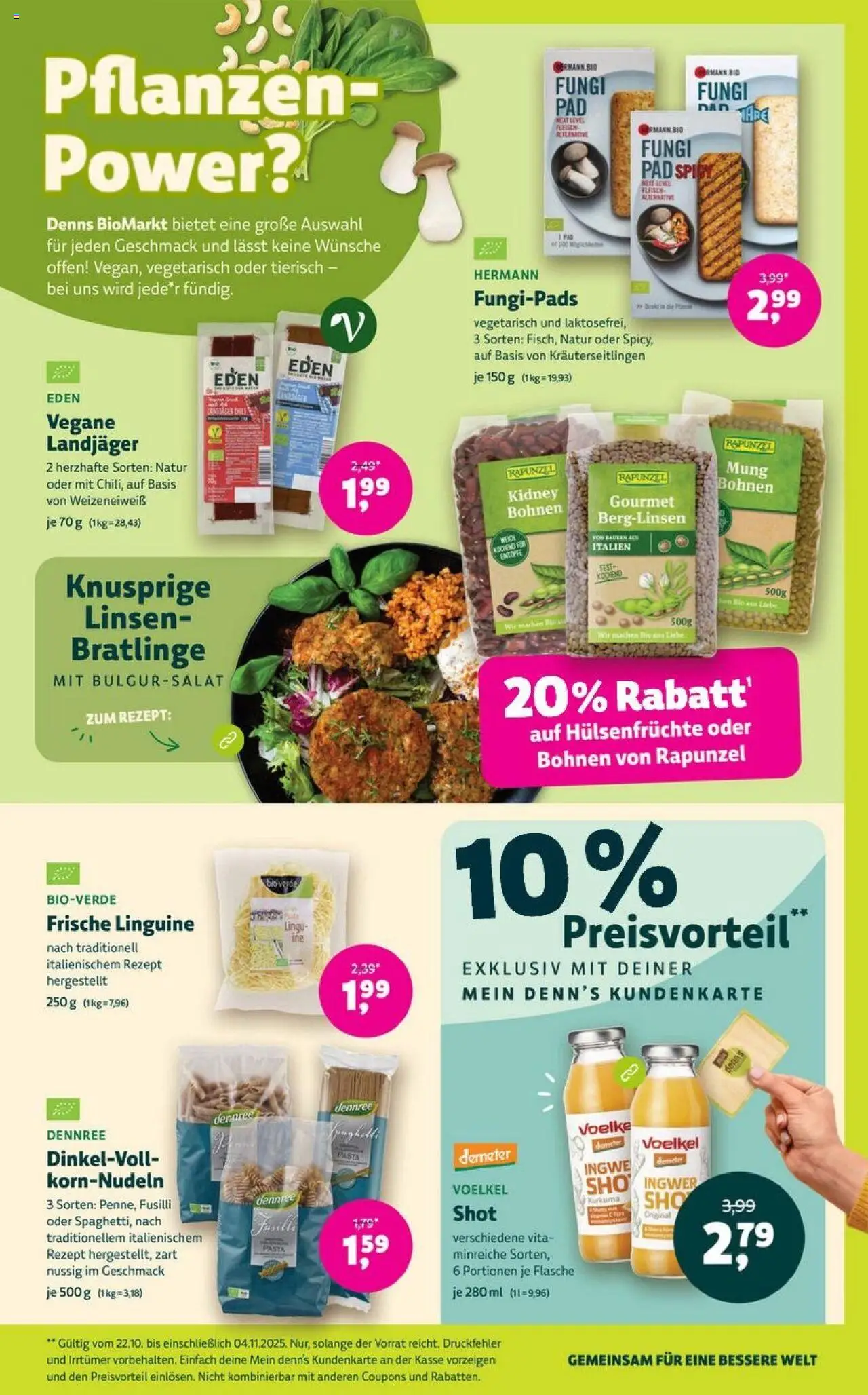 Denns BioMarkt Angebote – gültig ab 22.10.2025 | Seite: 7 | Produkte: Pasta, Fleisch