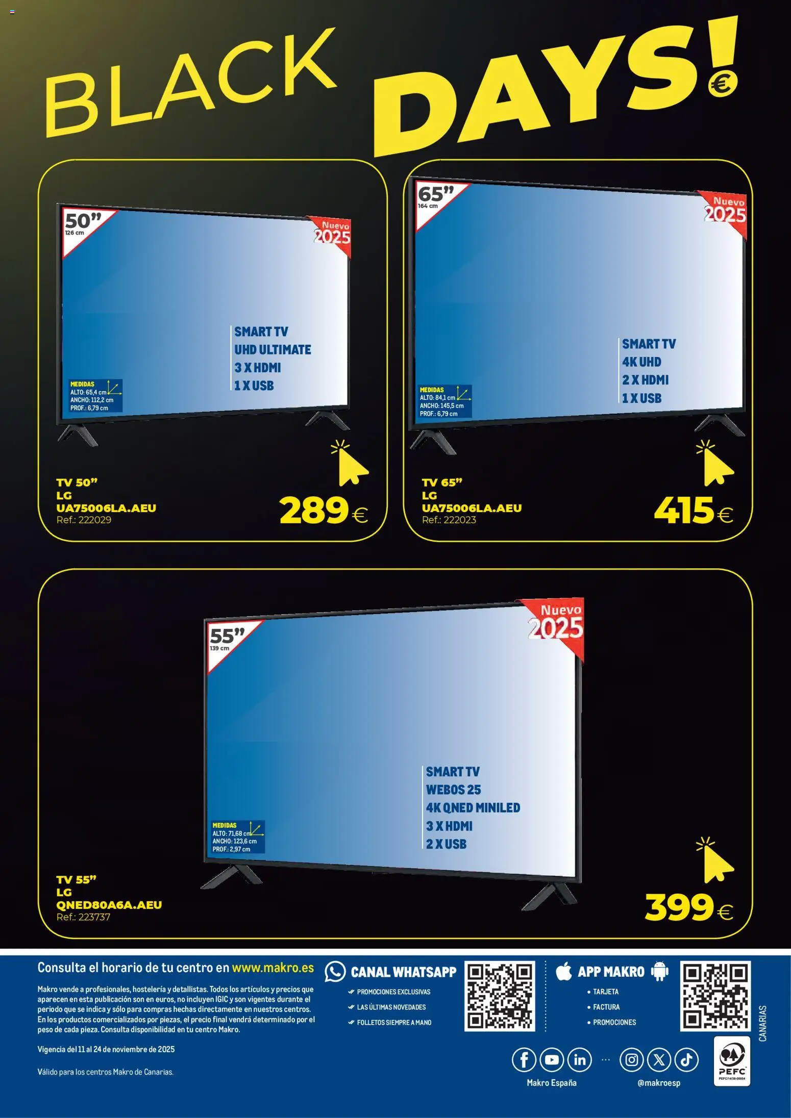 Makro - Black Friday Canarias │ válido desde el 11.11.2025 | Página: 4 | Productos: USB, Peso