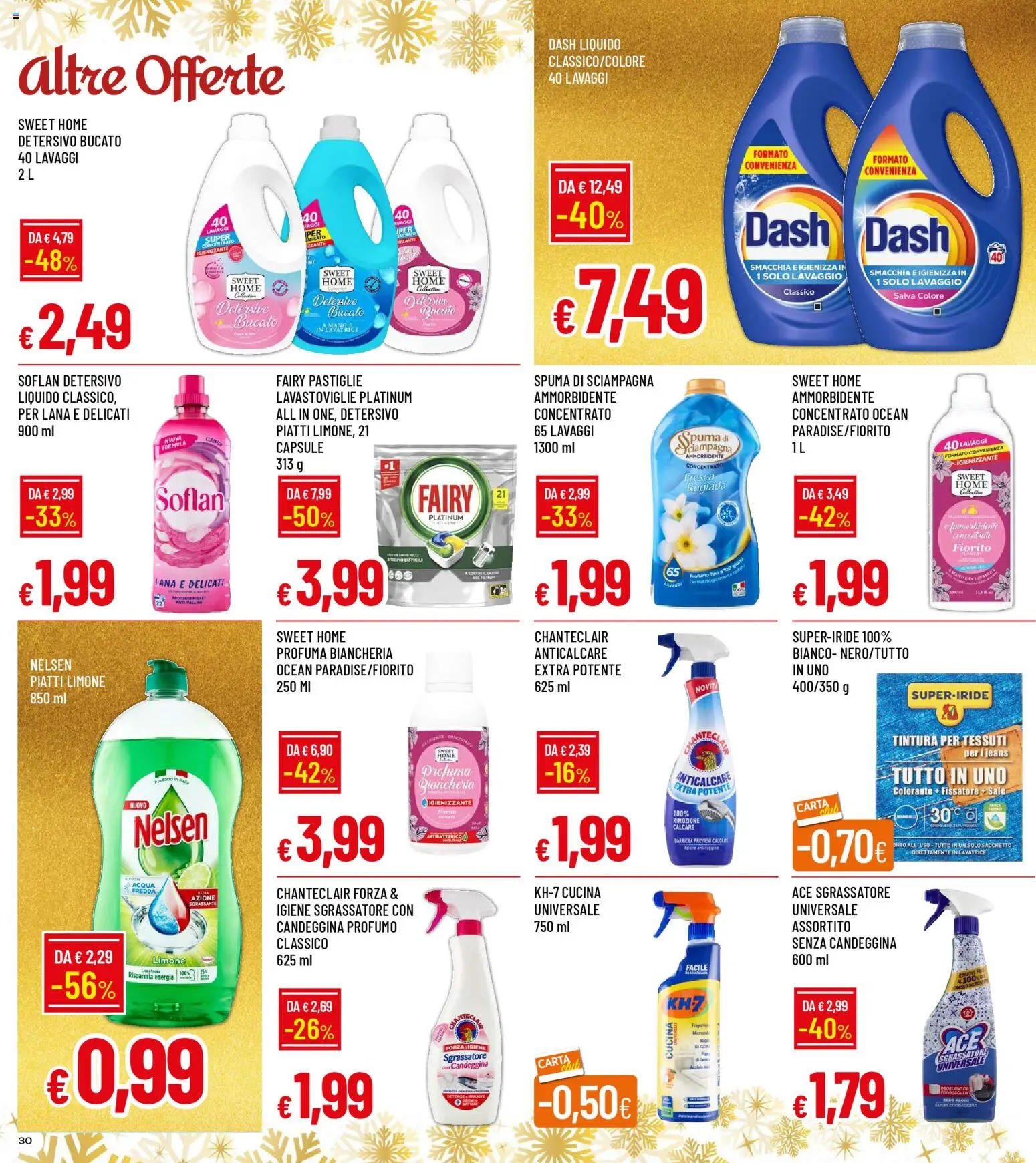 Volantino Famila del 15.12.2025 | Pagina: 30 | Prodotti: Acqua, Jeans, Lavatrice, Lavastoviglie