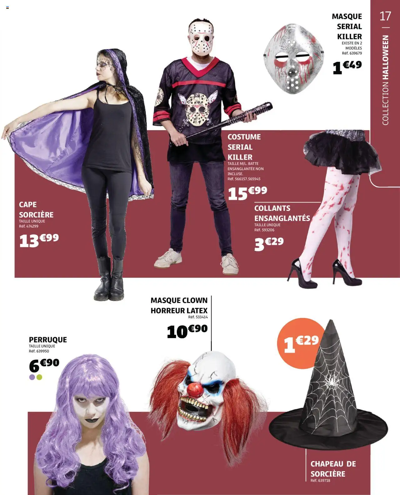 {H1} | Page: 17 | Produits: Collants, Masque, Costume, Chapeau