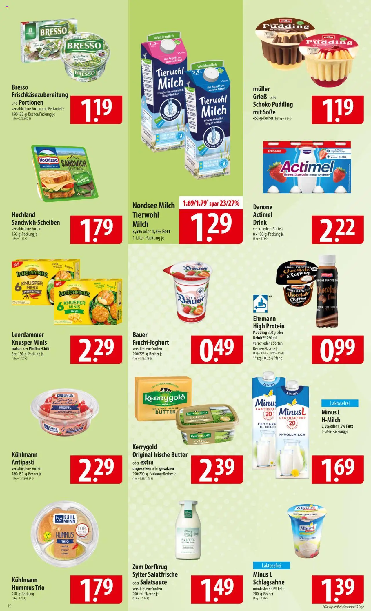Famila Prospekt 	 - gültig ab dem 30.06.2025 | Seite: 10 | Produkte: Dressing, Bresso, Leerdammer, Paprika