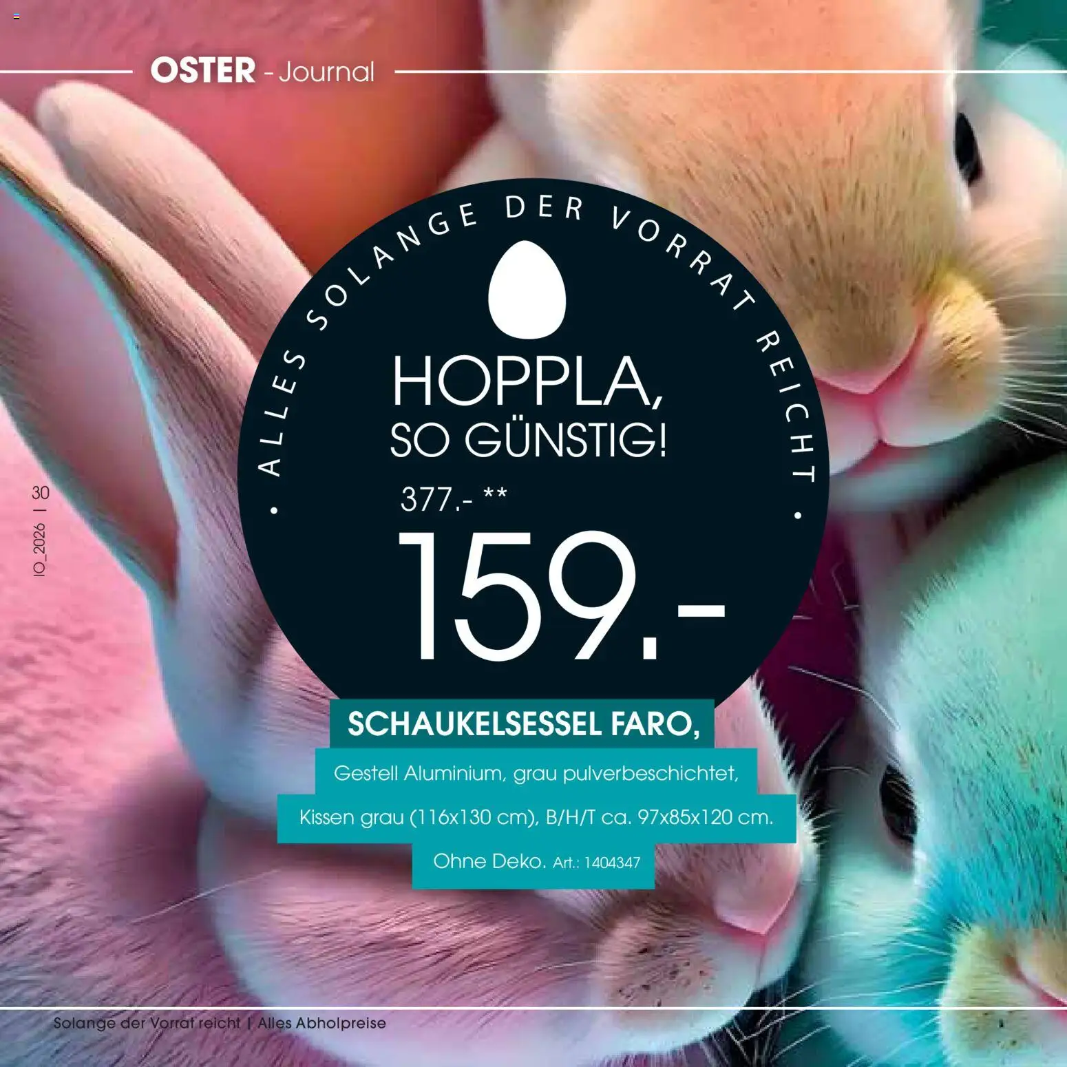 Zurbrüggen Oster-Journal – gültig ab 23.03.2026 | Seite: 30 | Produkte: Kissen