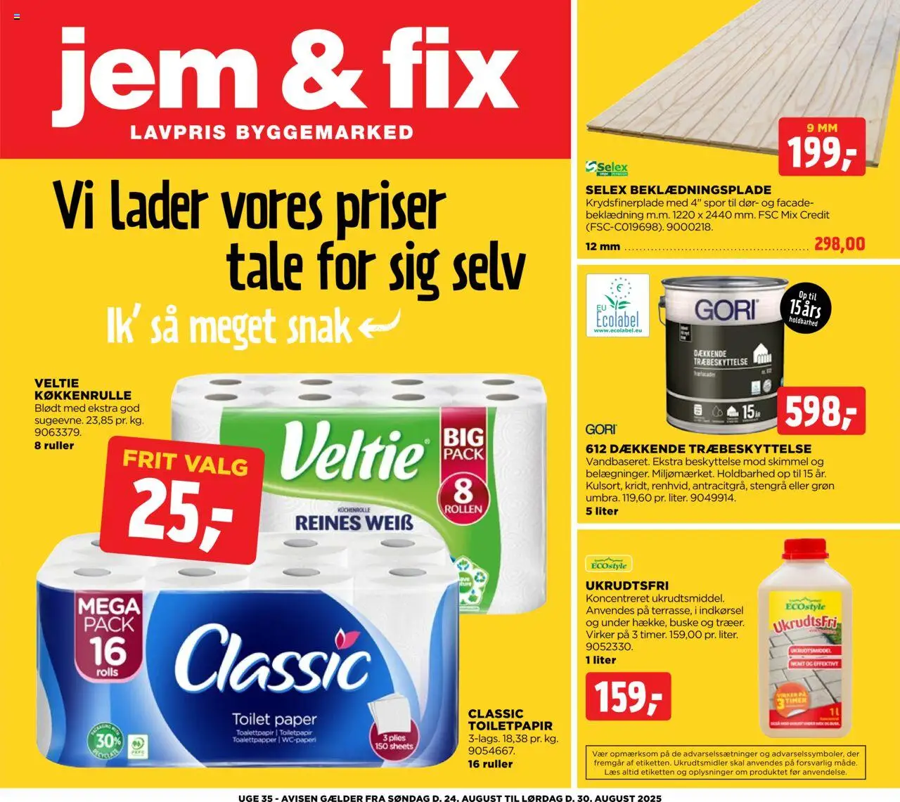 Jem & fix Tilbudsavis gyldig fra 24.08.2025 | Side: 1 | Produkter: Toilet
