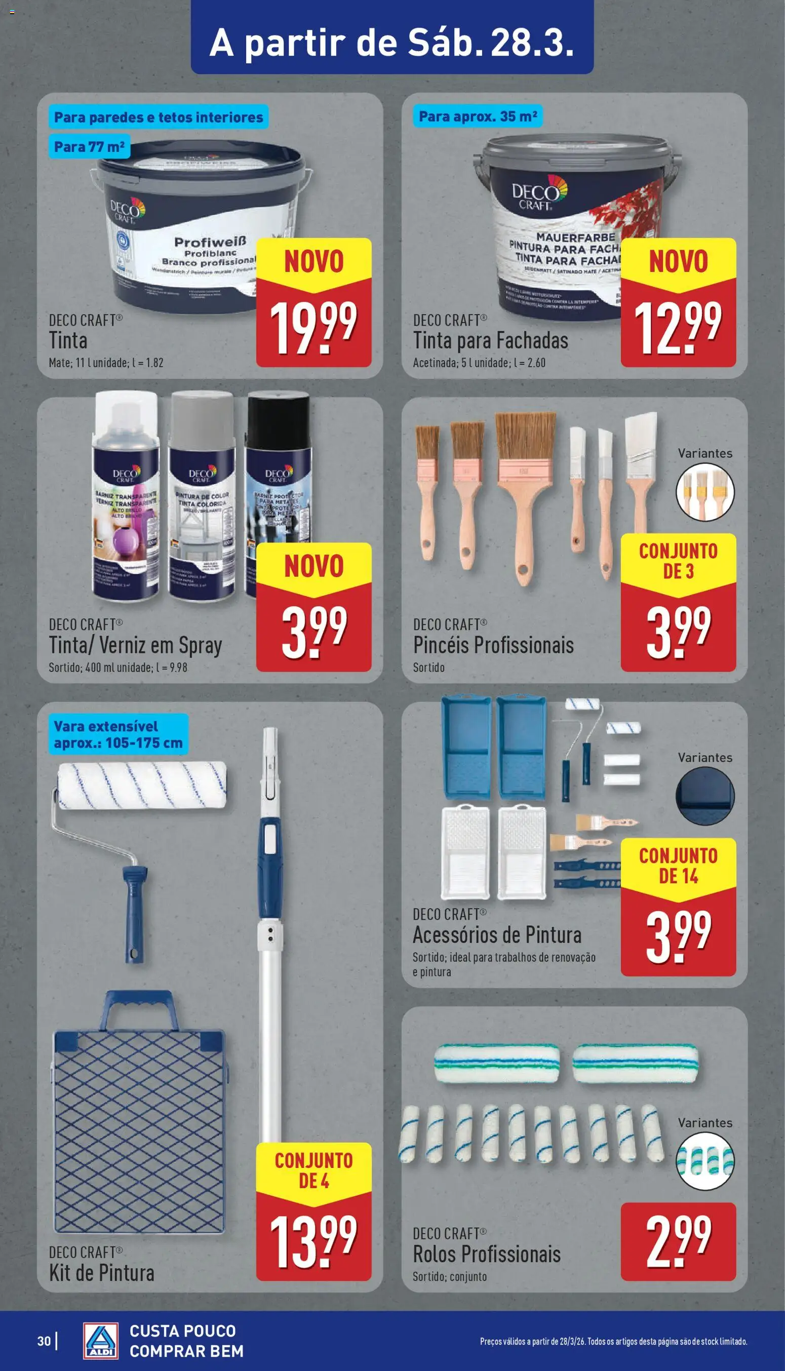 Aldi folheto │ válido de 23.03.2026 | Página: 30 | Produtos: Top, Tinta, Base, Verniz