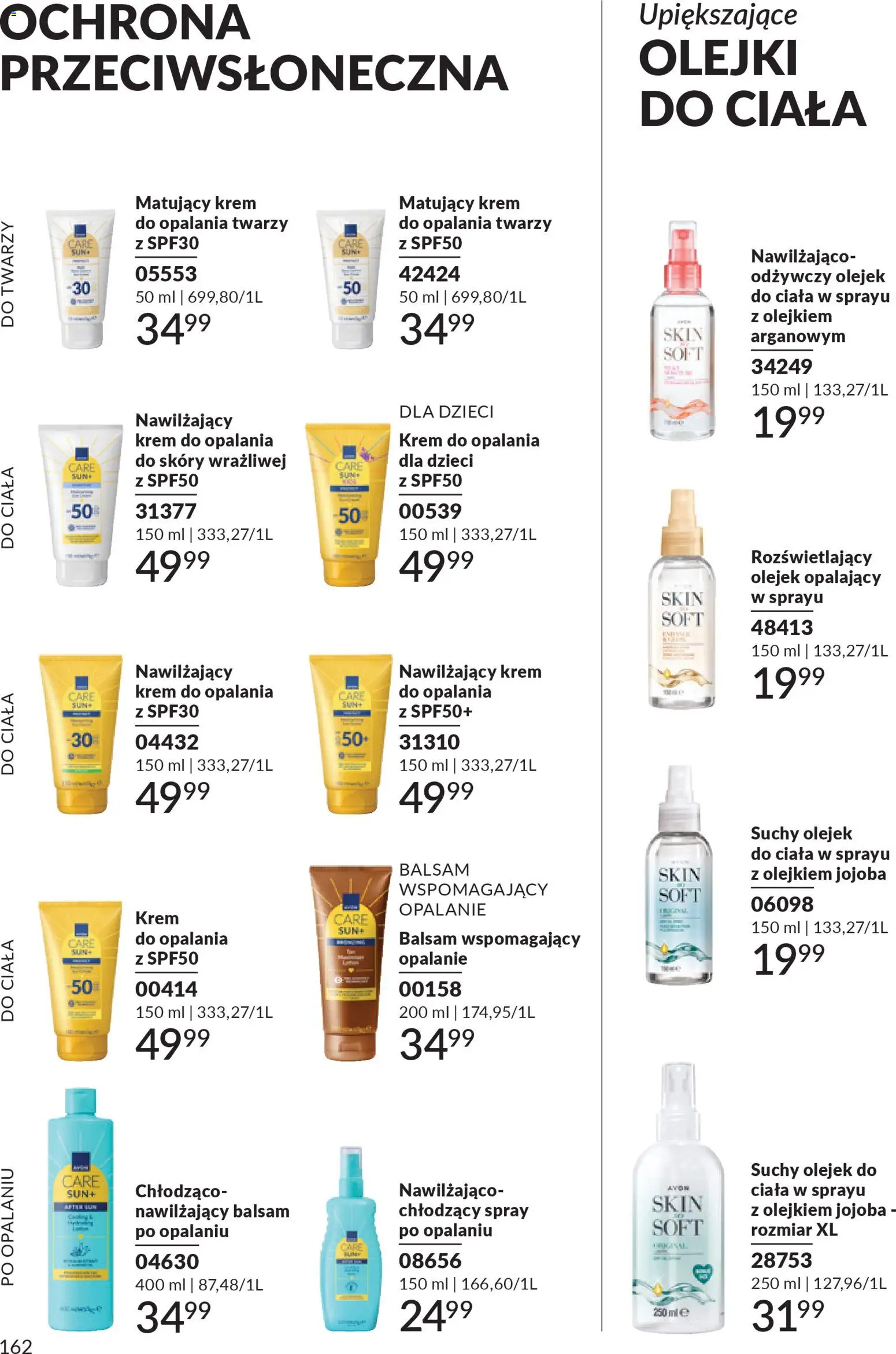 Avon Katalog 1 2026 od 01.01.2026 | Strona: 161 | Produkty: Krem do opalania, Krem