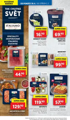 Lidl leták od 30.06.2025 | Strana: 22 | Produkty: Jogurt, Těstoviny, Zmrzlina, Limetky