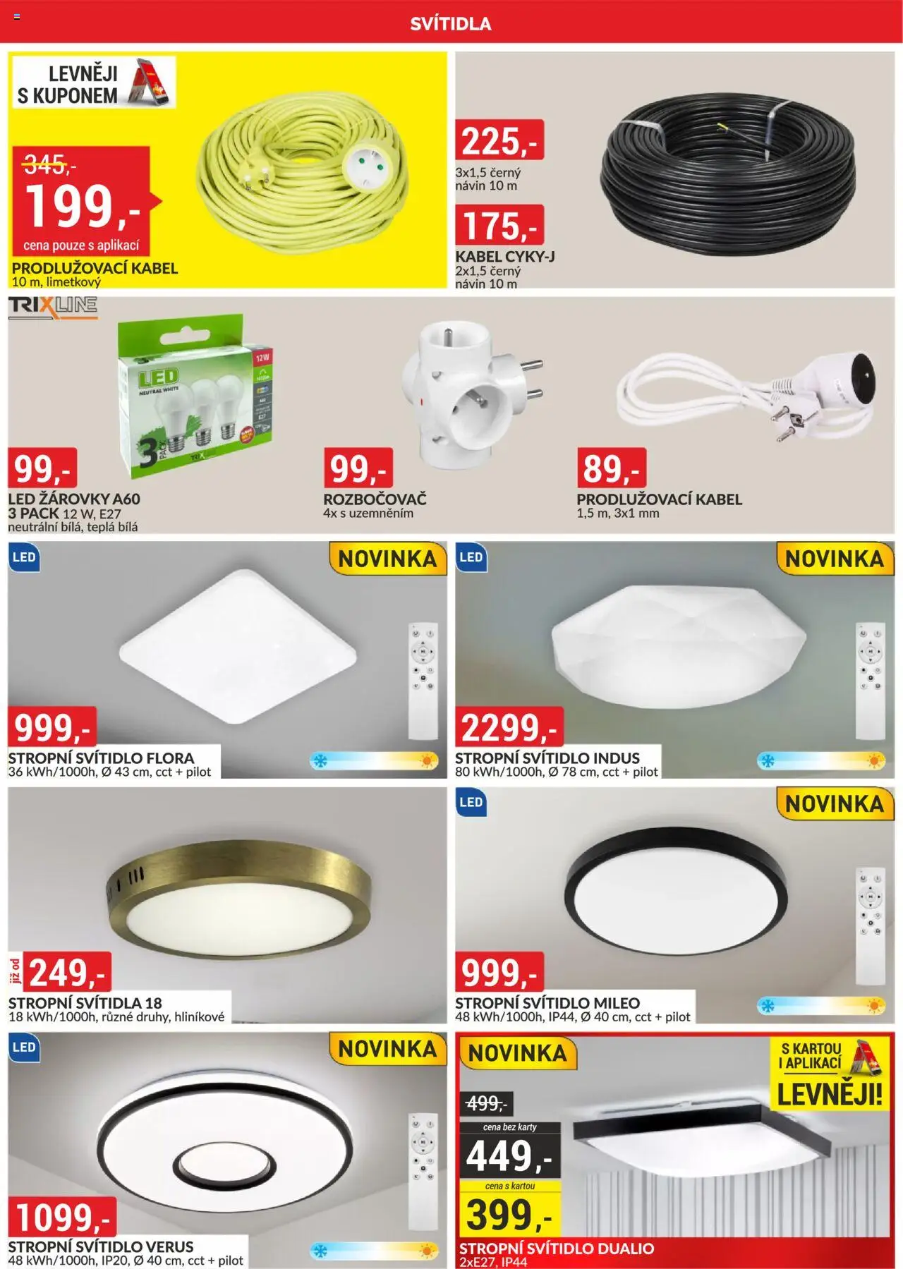BAUMAX leták od 01.10.2025 | Strana: 15 | Produkty: Kabel, Prodlužovací kabel, Karty, Flora