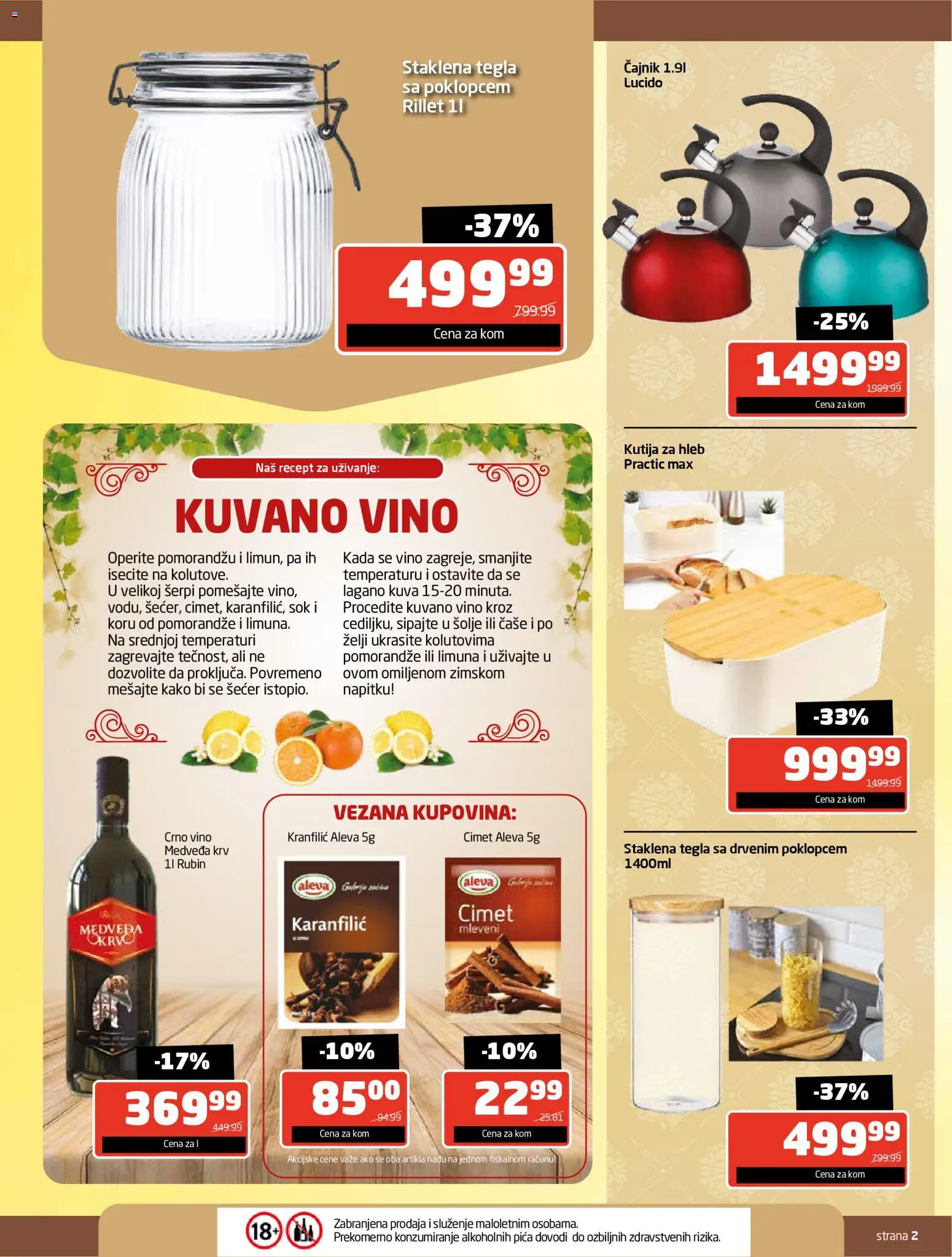 Gomex katalog - važi od 24.11.2025 | Strana: 2 | Proizvode: Šećer, Kutija, Pica, Sok