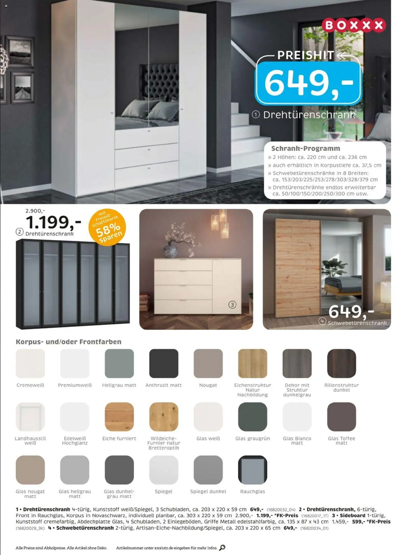 XXXL Lutz - Das Beste im Leben – gültig ab 25.01.2026 | Seite: 14 | Produkte: Sideboard, Schwebetürenschrank, Drehtürenschrank, Spiegel