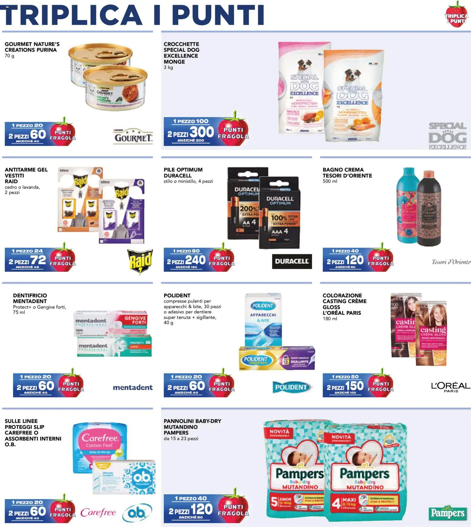 Volantino Esselunga S del 12.02.2026 | Pagina: 23 | Prodotti: Pile, Crema, Crocchette, Bagno