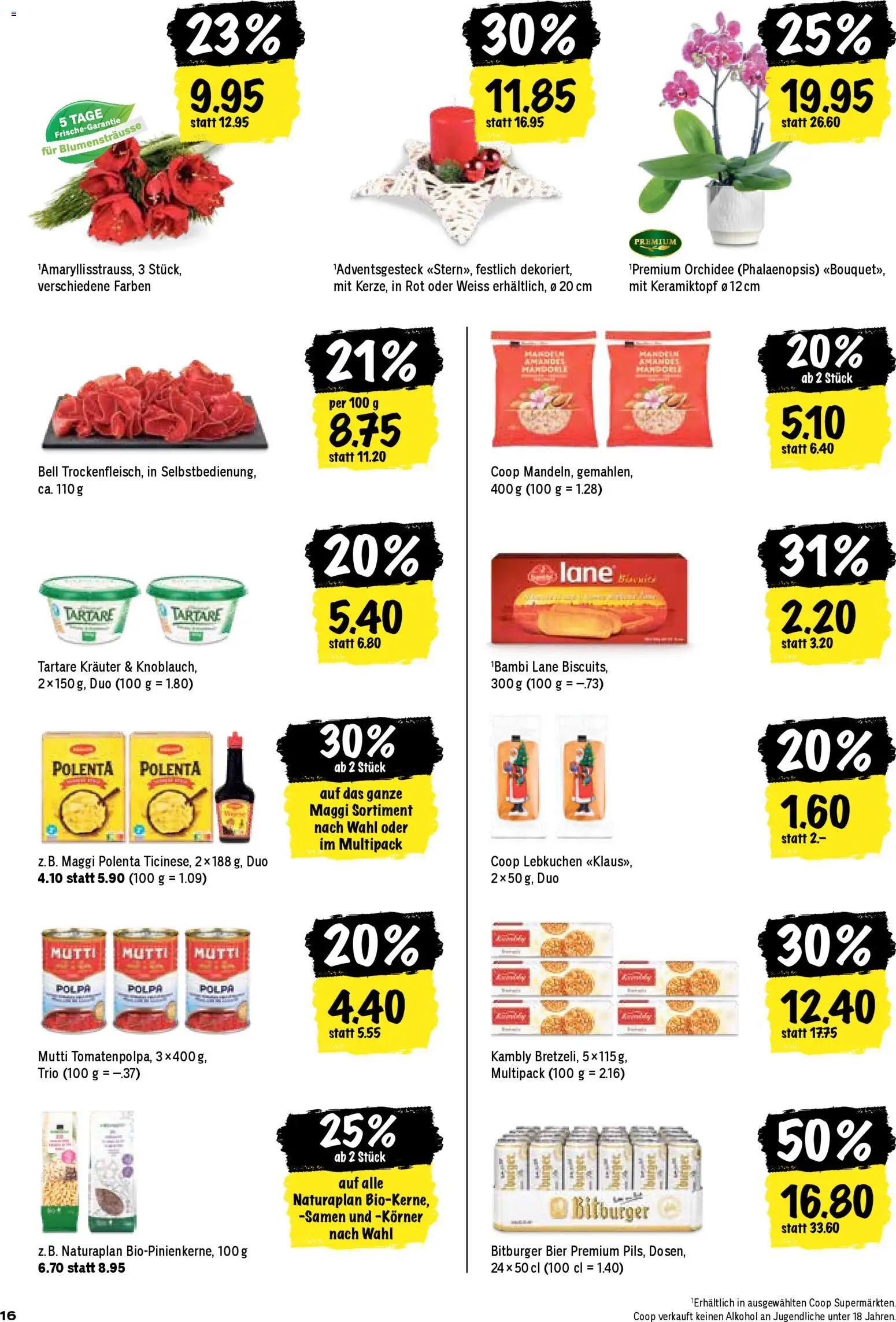 Coop Aktionen – gültig ab 13.11.2025 | Seite: 16 | Produkte: Bier, Knoblauch