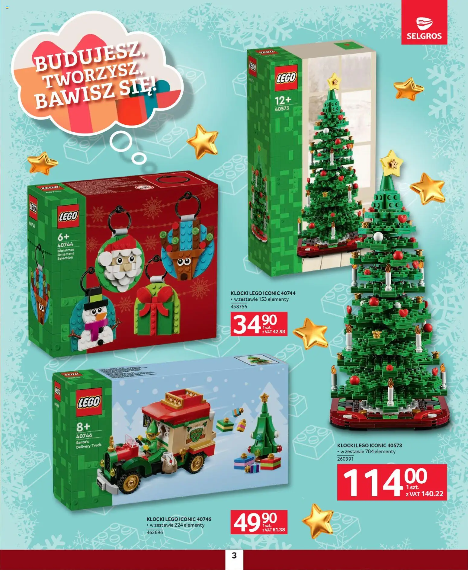 Selgros cash&carry Gazetka - Zabawki od 04.12.2025 | Strona: 3 | Produkty: Lego, Klocki Lego