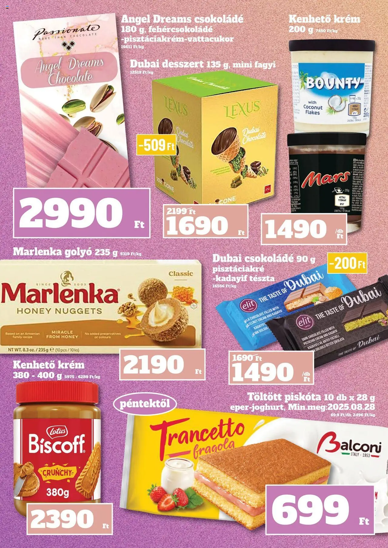 Family Diszkont akciós ujság - amely érvényes a következő dátumtól: 31.07.2025 | Oldal: 4 | Termékek: Fagyi, Nuggets, Csokoládé, Tészta