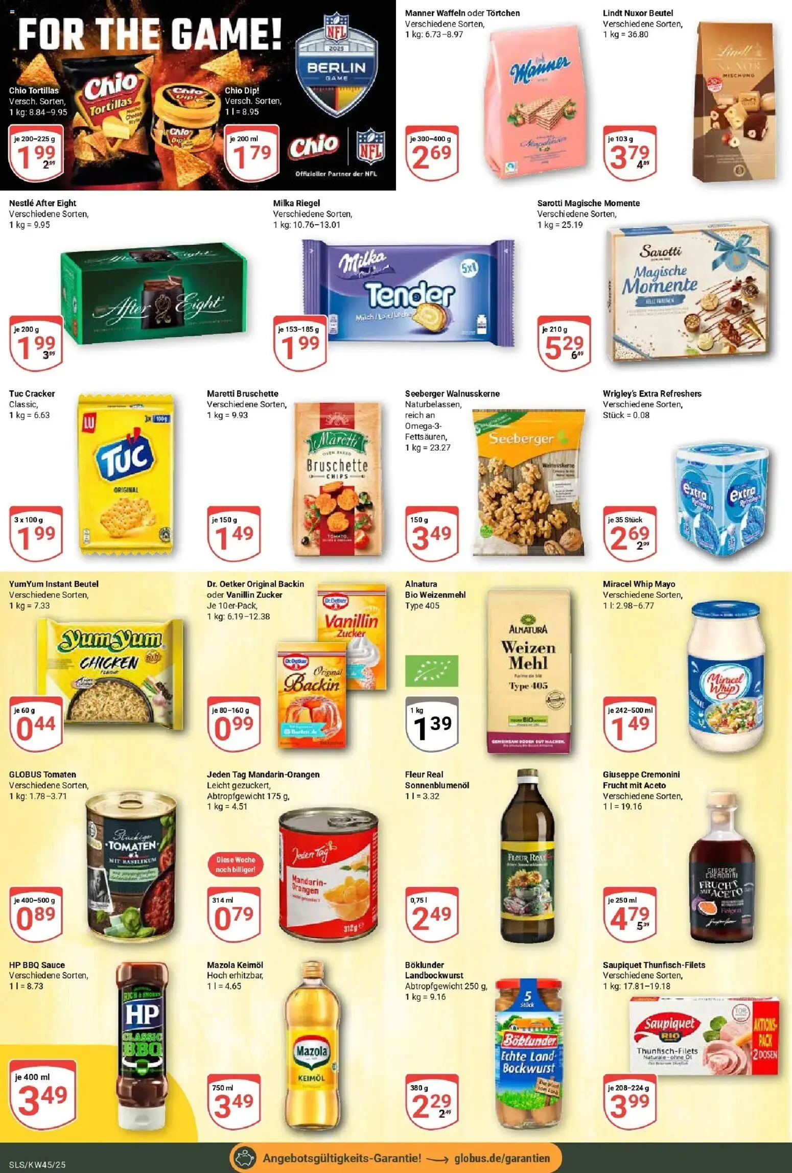 Globus prospekt Saarlouis	 – gültig ab 02.11.2025 | Seite: 14 | Produkte: Milch, Orangen, Tomaten, Weizenmehl