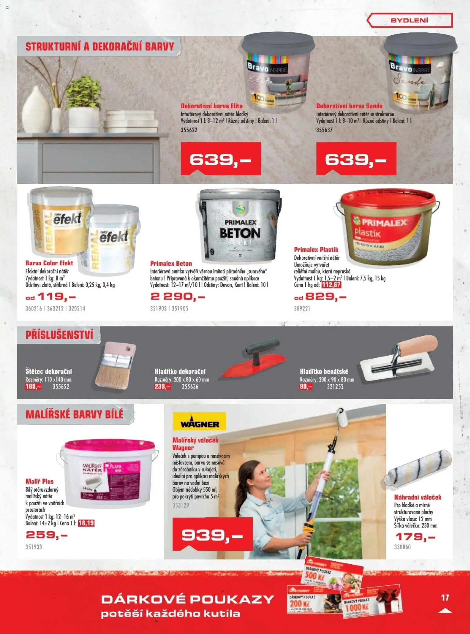 Uni Hobby leták od 27.11.2025 | Strana: 17 | Produkty: Primalex, Váleček, Barvy, Štětec